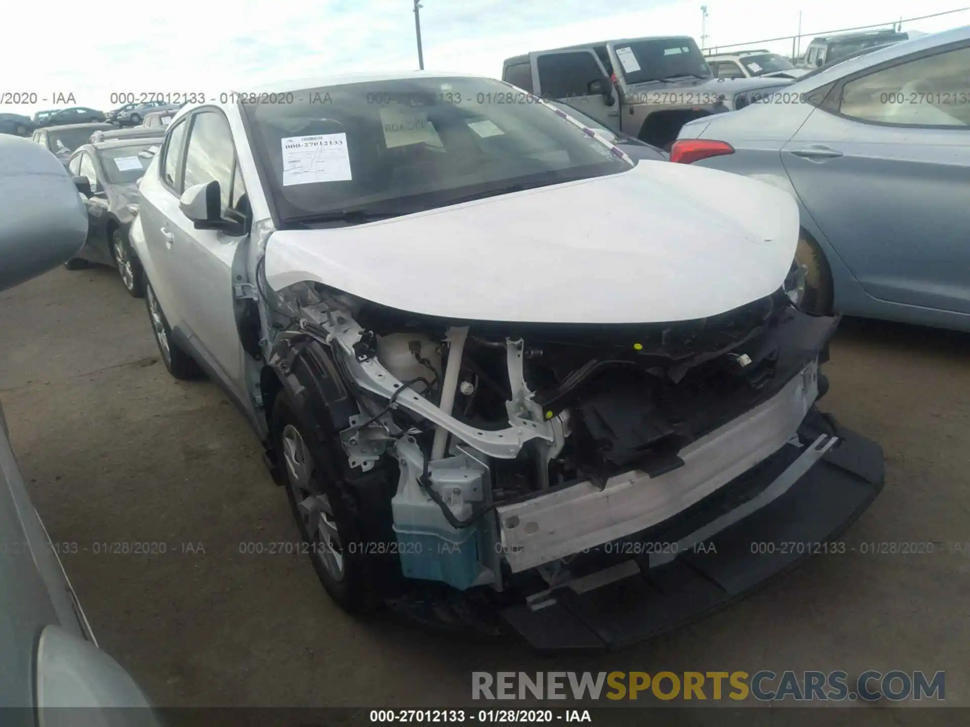 1 Photograph of a damaged car JTNKHMBX3K1025986 TOYOTA C-HR 2019