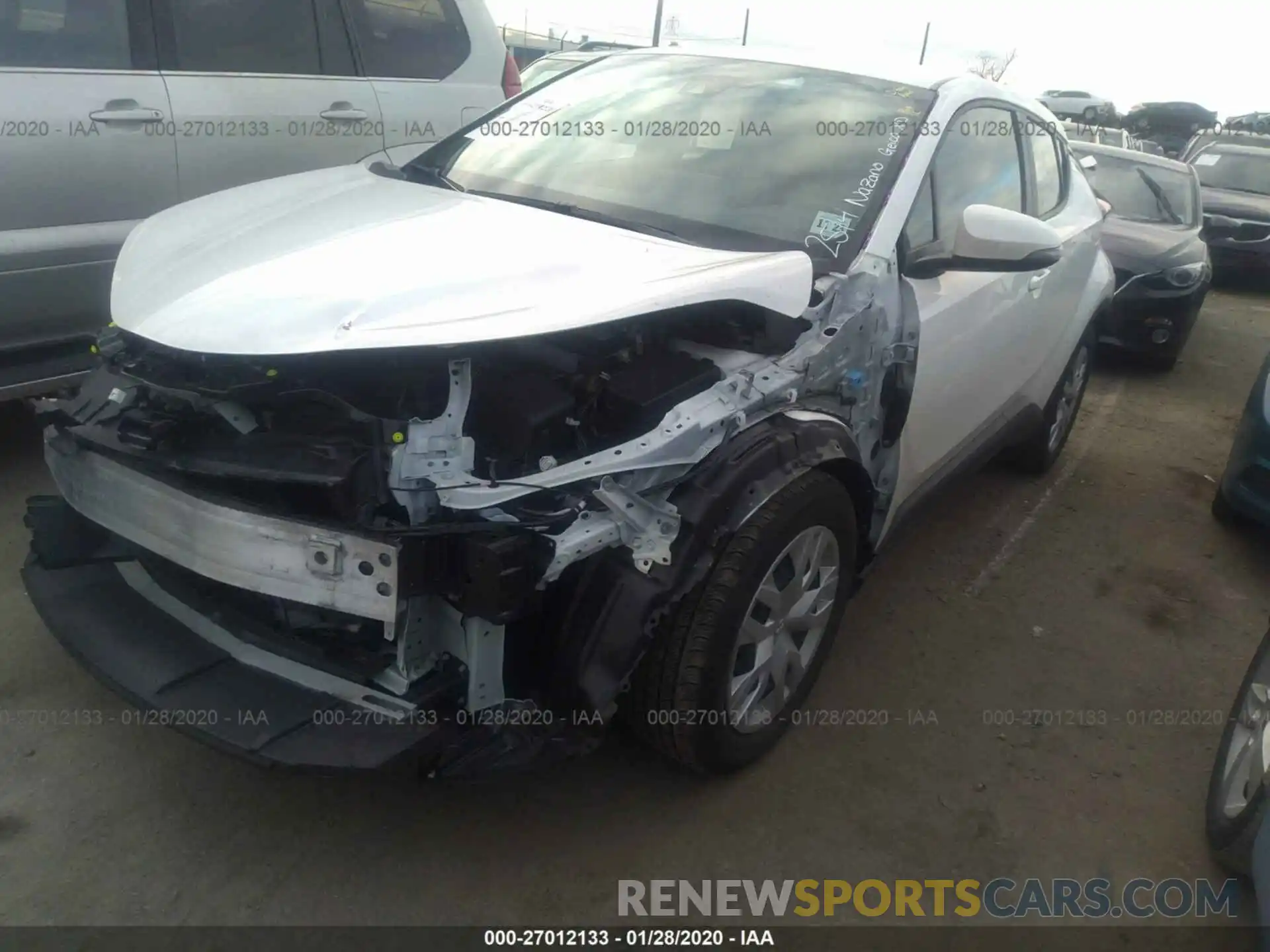 2 Photograph of a damaged car JTNKHMBX3K1025986 TOYOTA C-HR 2019