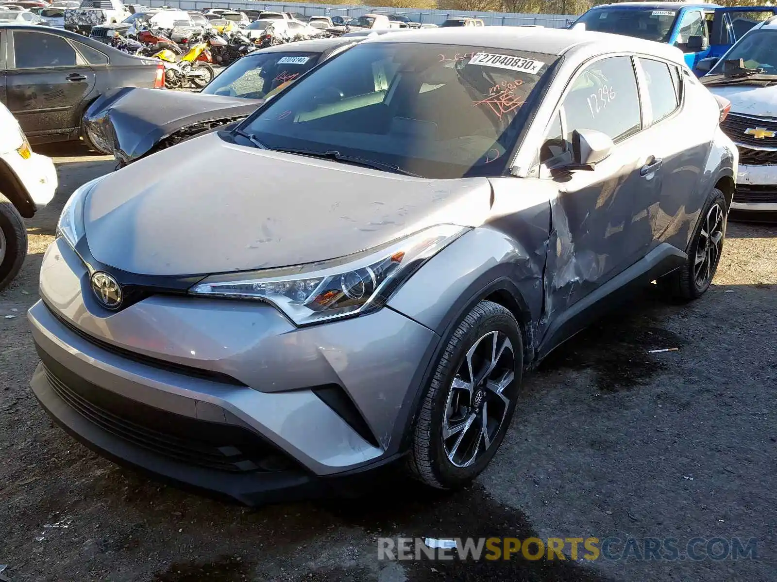 2 Фотография поврежденного автомобиля JTNKHMBX3K1031853 TOYOTA C-HR 2019