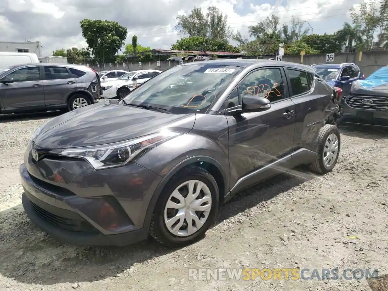 2 Photograph of a damaged car JTNKHMBX3K1033120 TOYOTA C-HR 2019