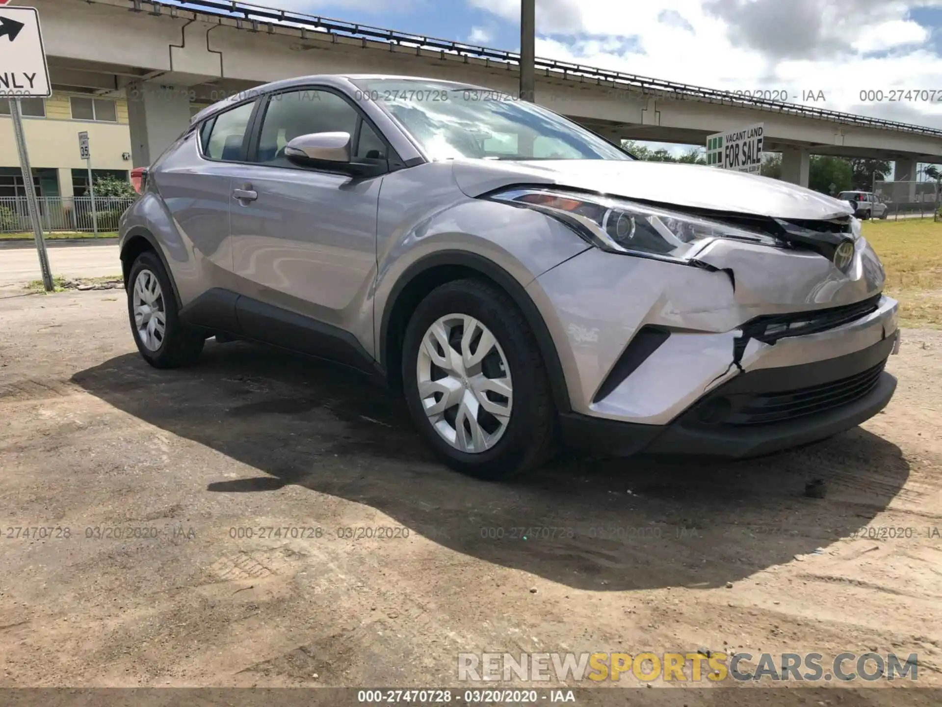 1 Photograph of a damaged car JTNKHMBX3K1033196 TOYOTA C-HR 2019