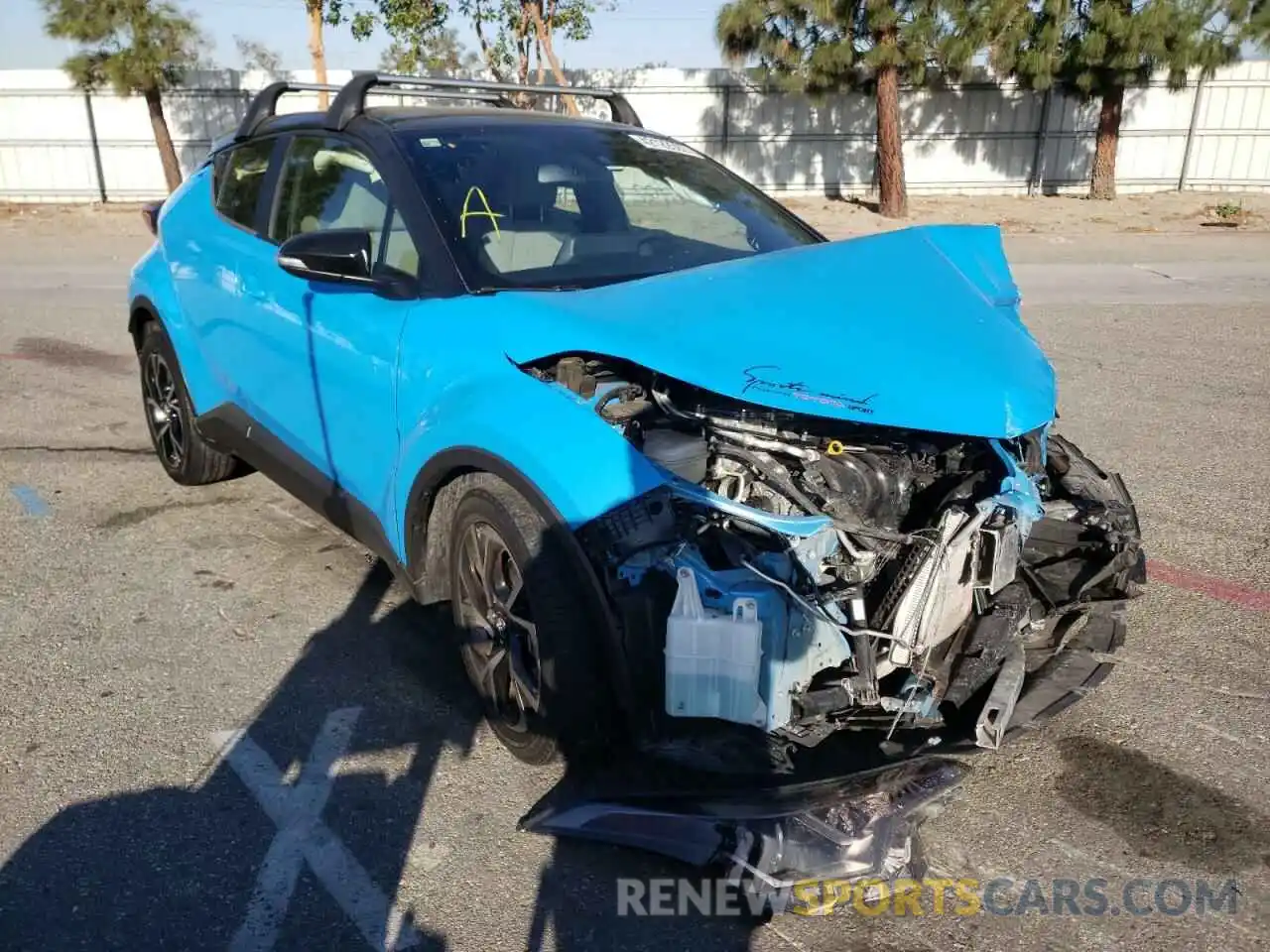 1 Photograph of a damaged car JTNKHMBX3K1034459 TOYOTA C-HR 2019