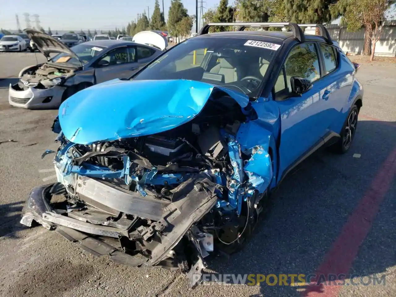 2 Photograph of a damaged car JTNKHMBX3K1034459 TOYOTA C-HR 2019