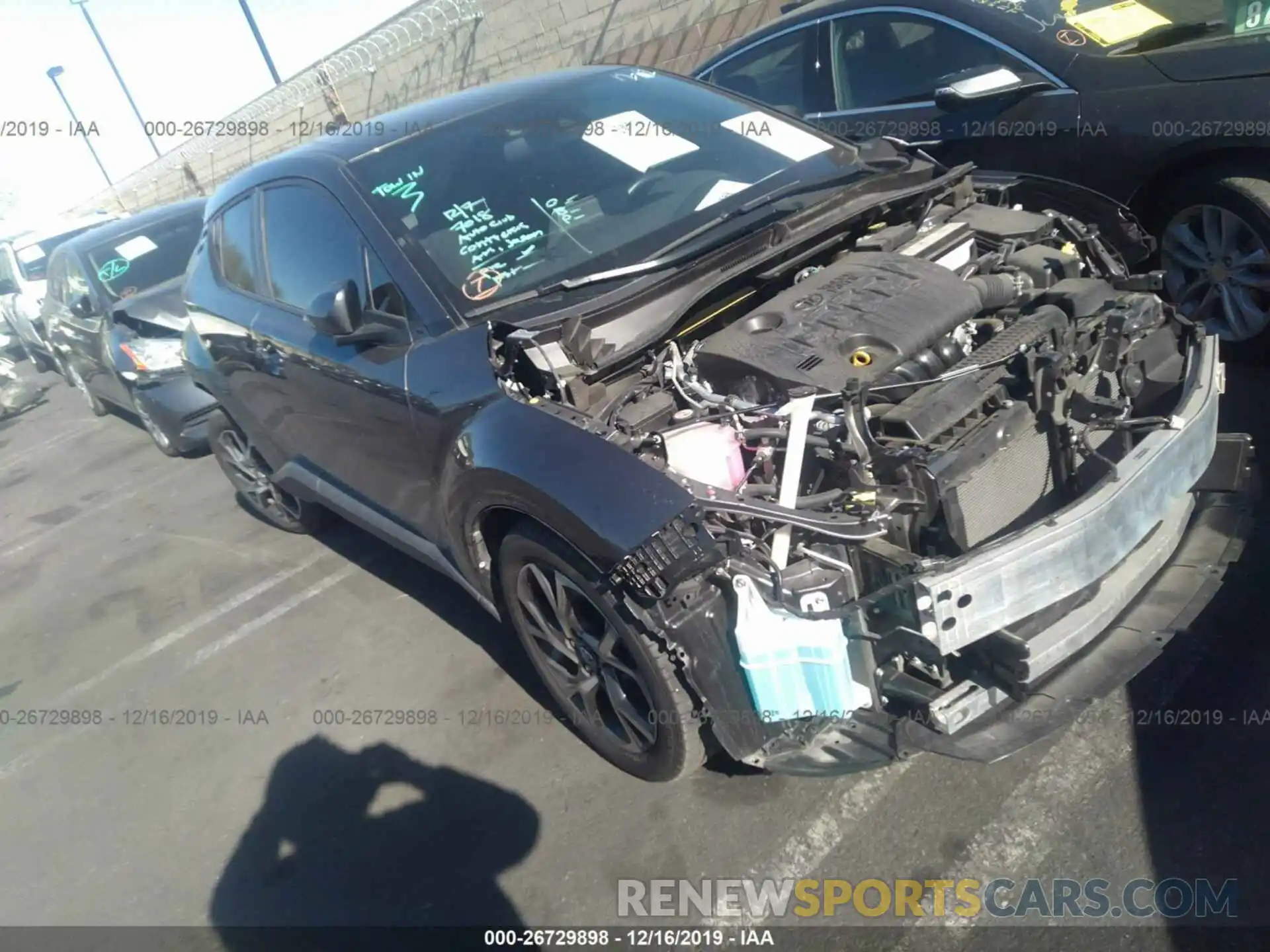 1 Photograph of a damaged car JTNKHMBX3K1035031 TOYOTA C-HR 2019