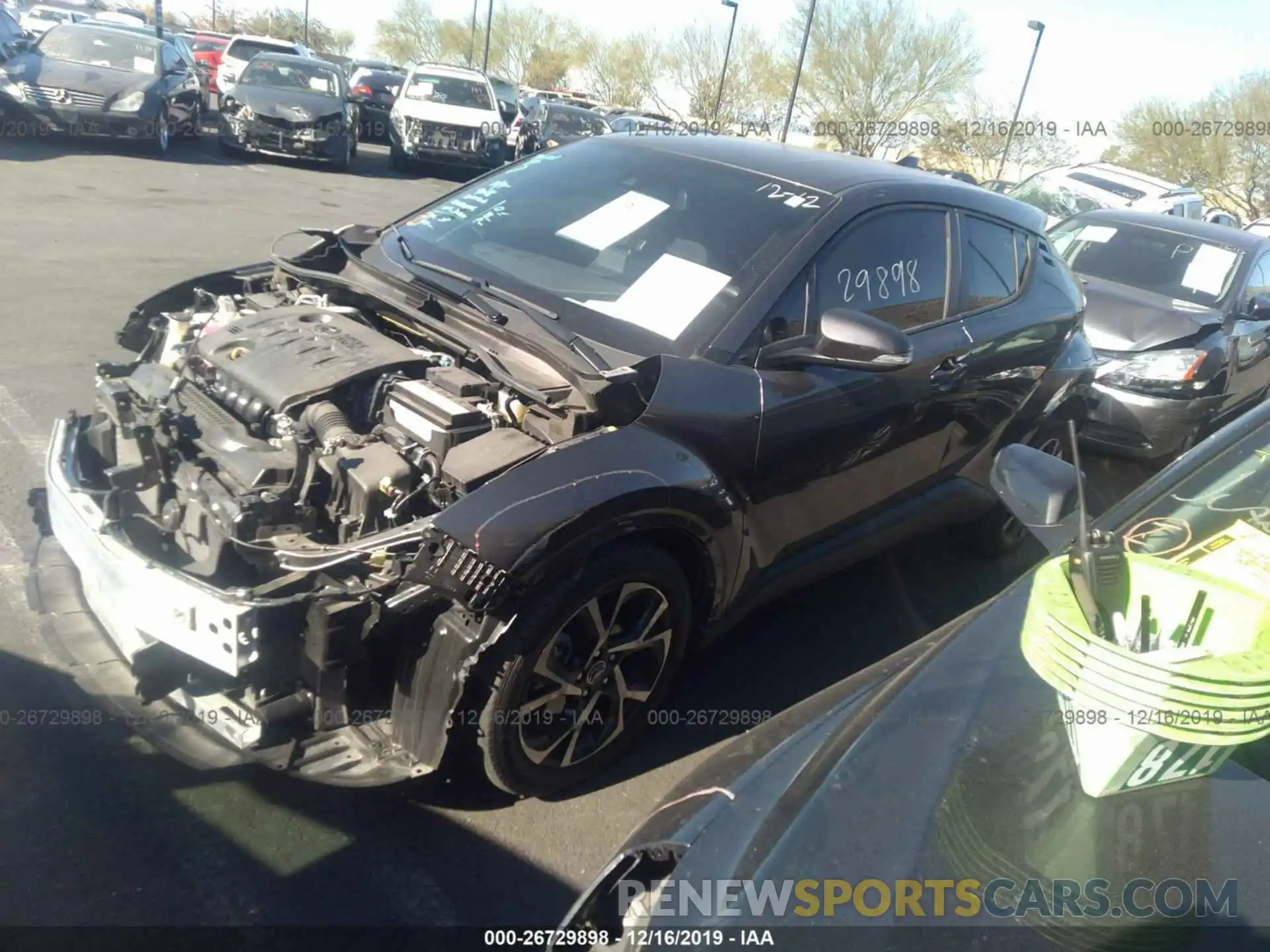 2 Photograph of a damaged car JTNKHMBX3K1035031 TOYOTA C-HR 2019