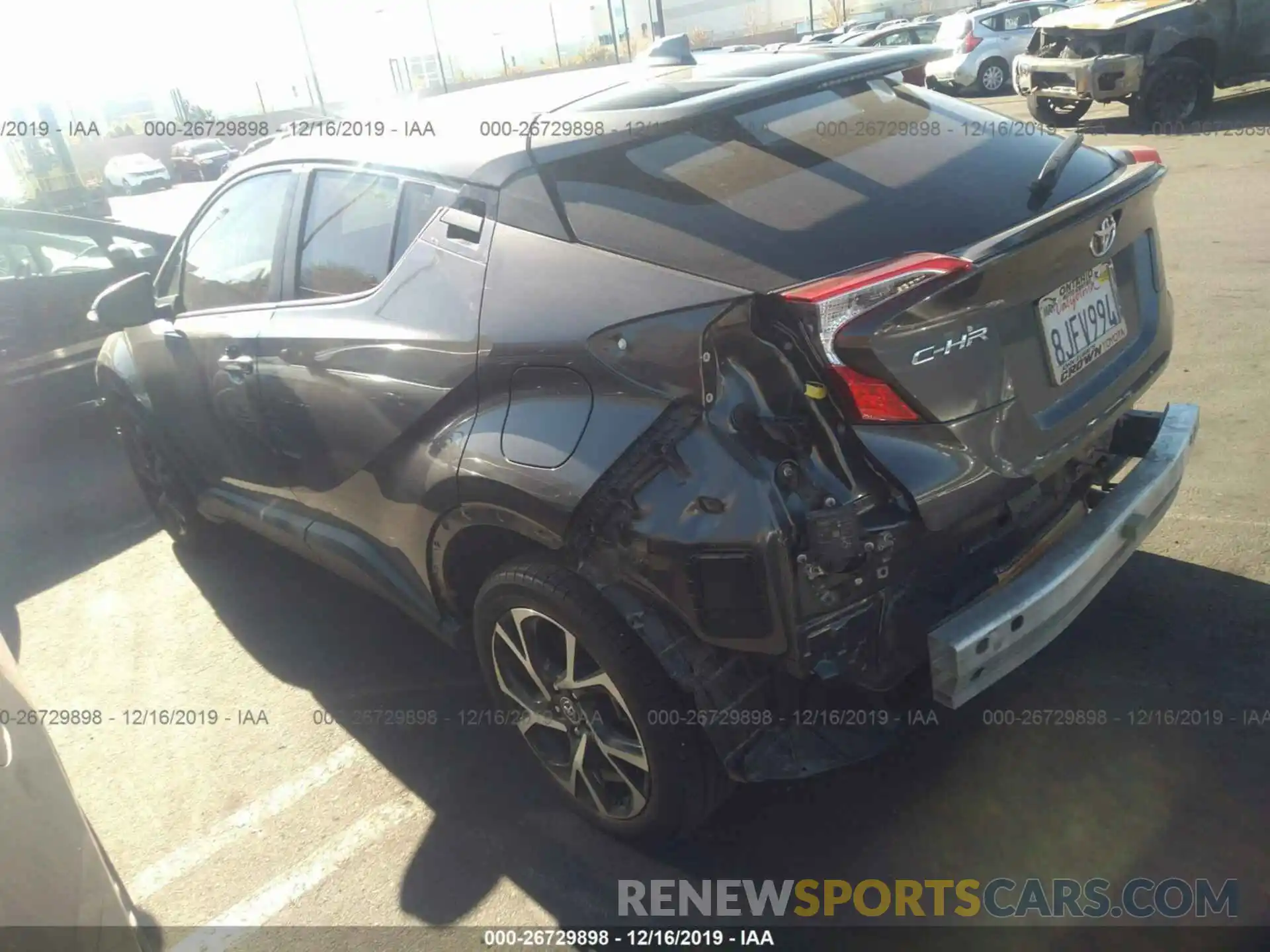 3 Photograph of a damaged car JTNKHMBX3K1035031 TOYOTA C-HR 2019