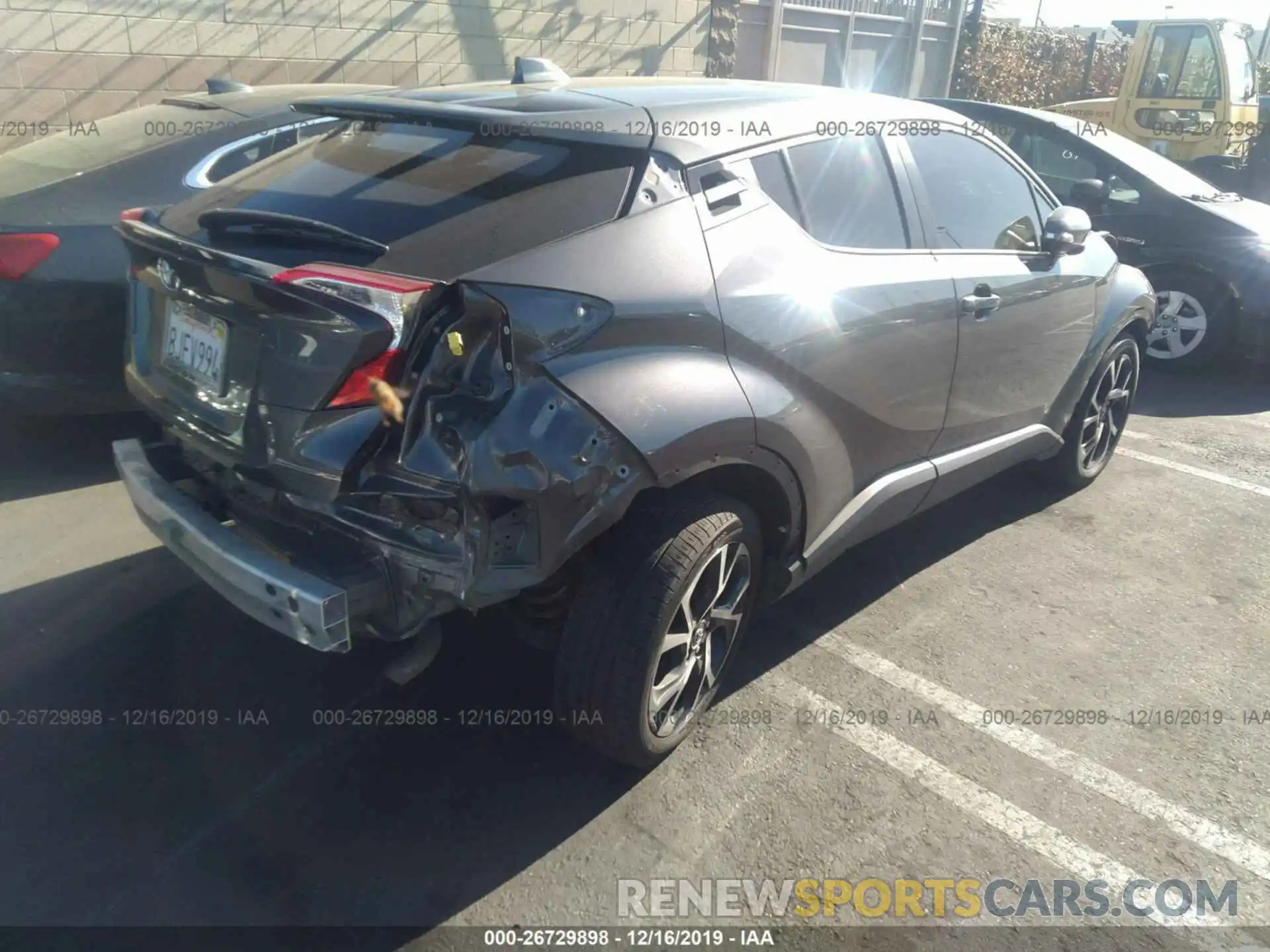 4 Photograph of a damaged car JTNKHMBX3K1035031 TOYOTA C-HR 2019