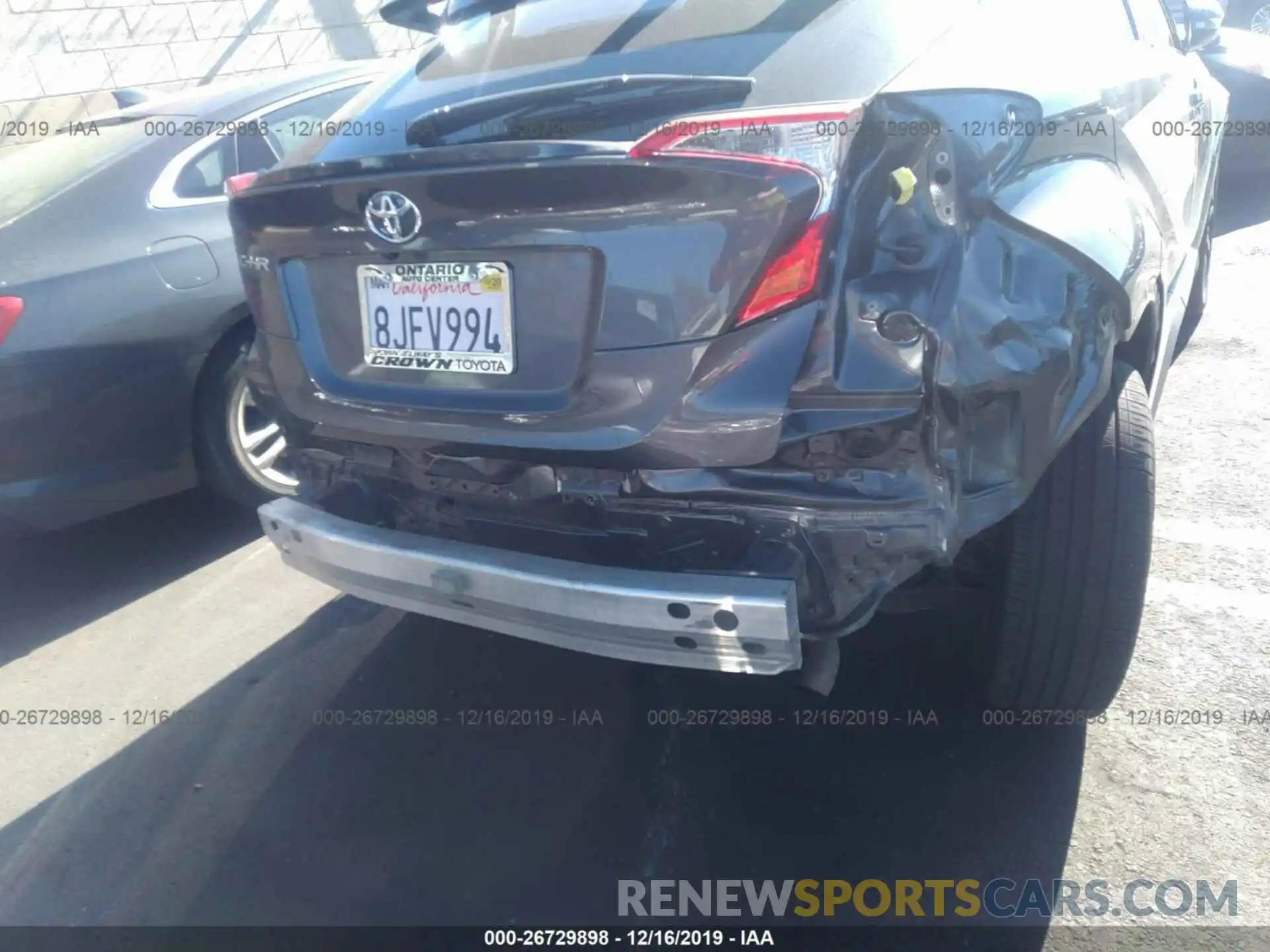 6 Photograph of a damaged car JTNKHMBX3K1035031 TOYOTA C-HR 2019