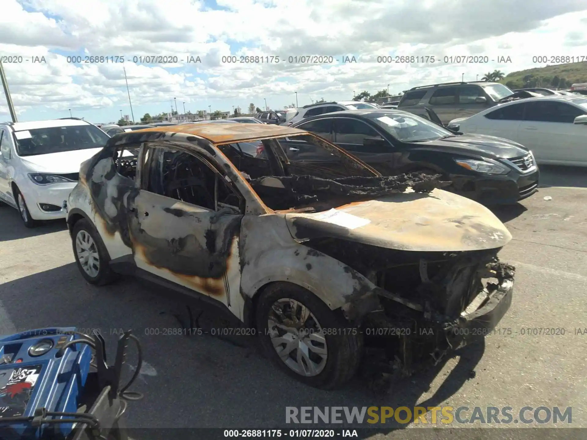 1 Photograph of a damaged car JTNKHMBX3K1035062 TOYOTA C-HR 2019