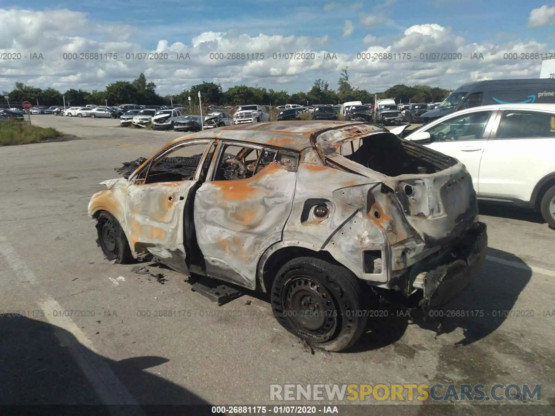 3 Photograph of a damaged car JTNKHMBX3K1035062 TOYOTA C-HR 2019