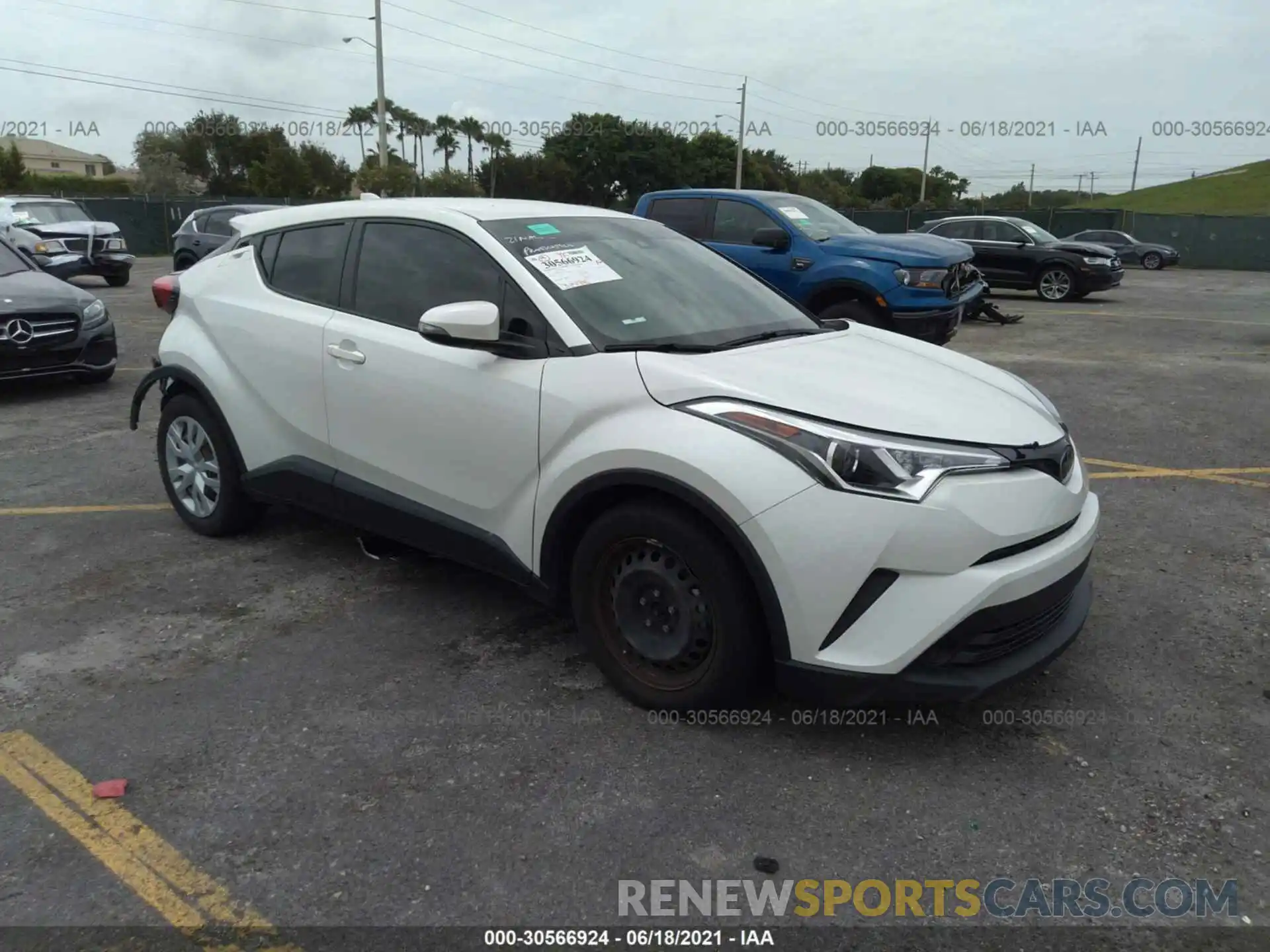 1 Photograph of a damaged car JTNKHMBX3K1035921 TOYOTA C-HR 2019