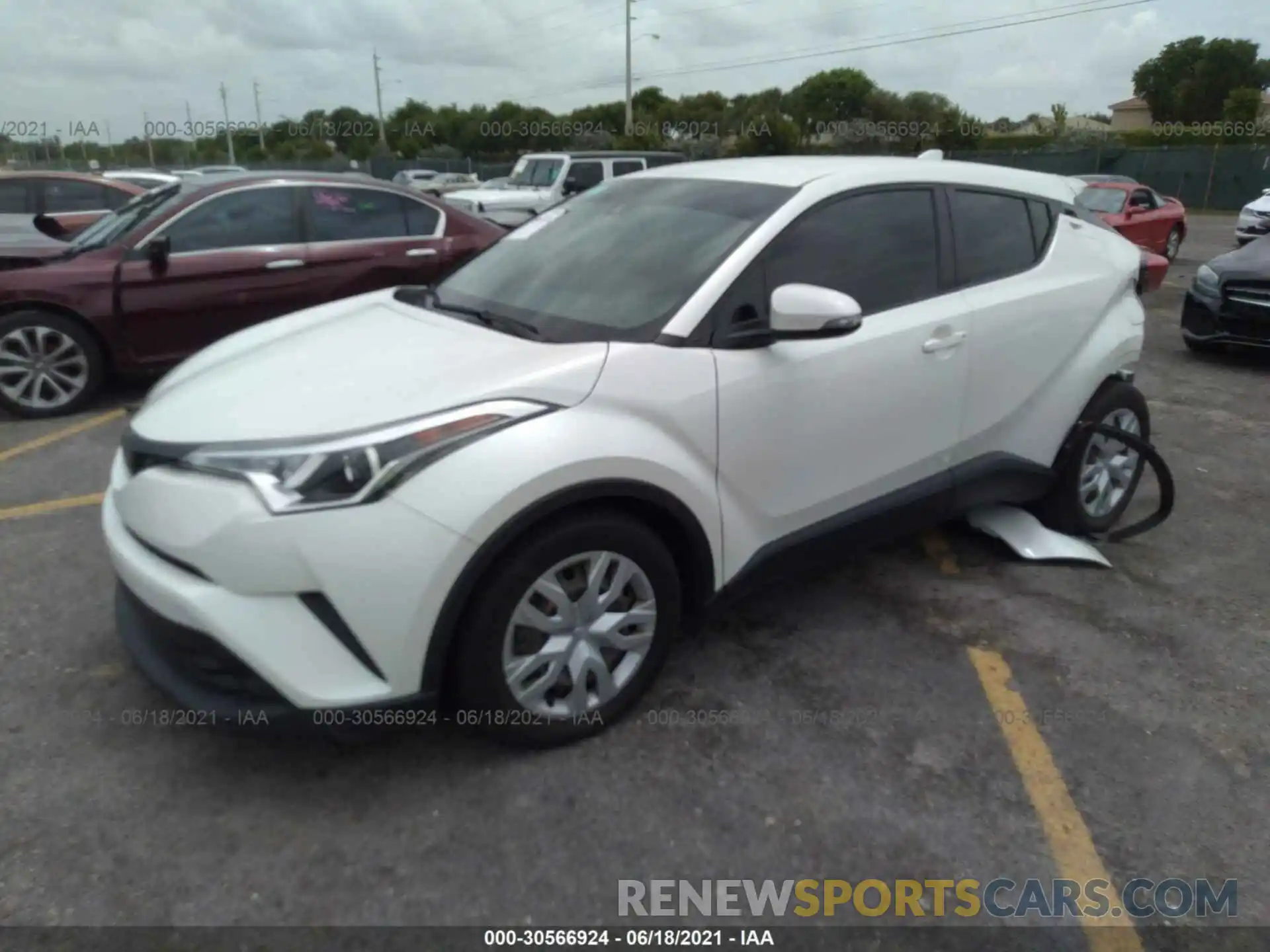 2 Photograph of a damaged car JTNKHMBX3K1035921 TOYOTA C-HR 2019