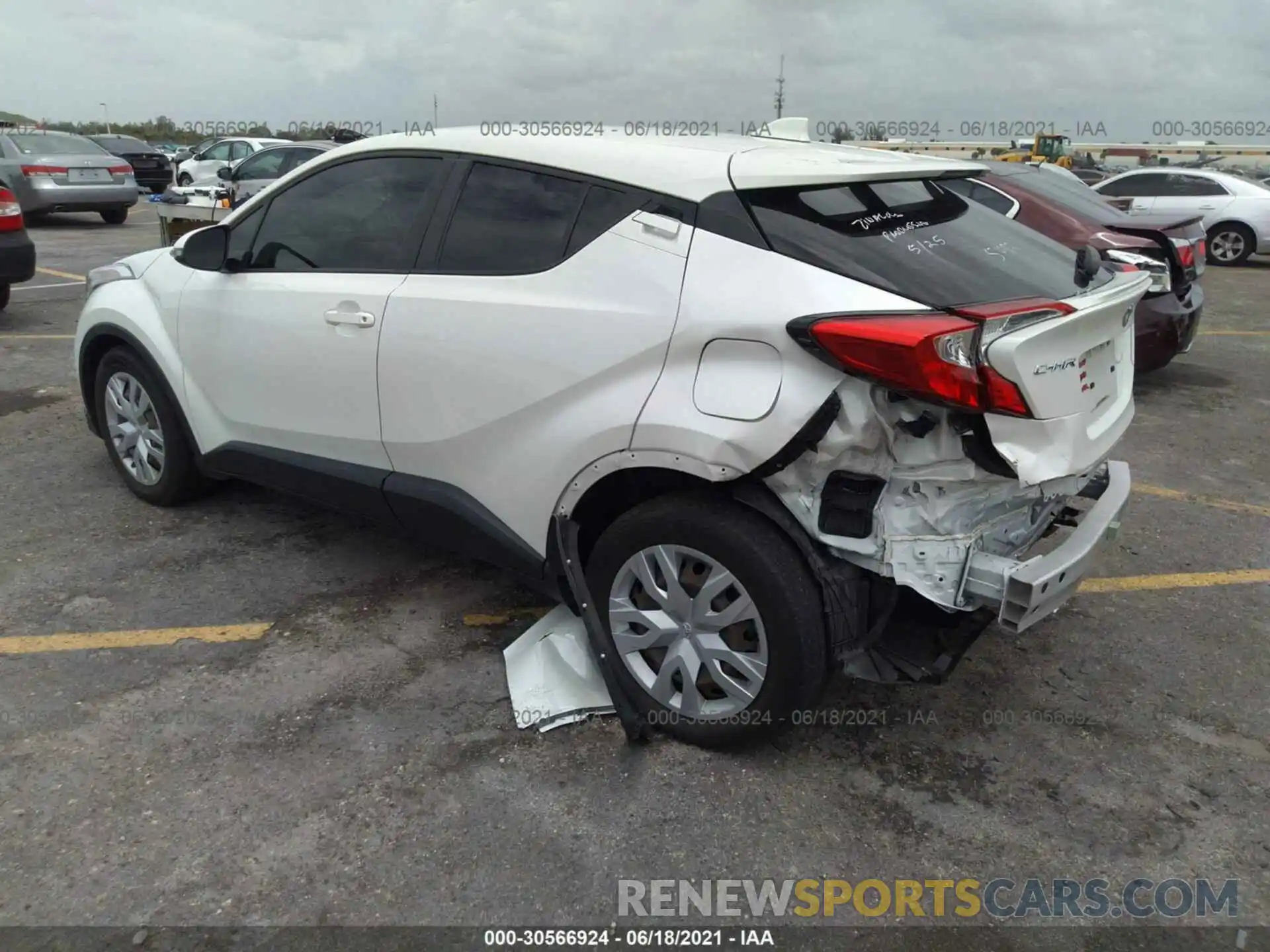 3 Photograph of a damaged car JTNKHMBX3K1035921 TOYOTA C-HR 2019