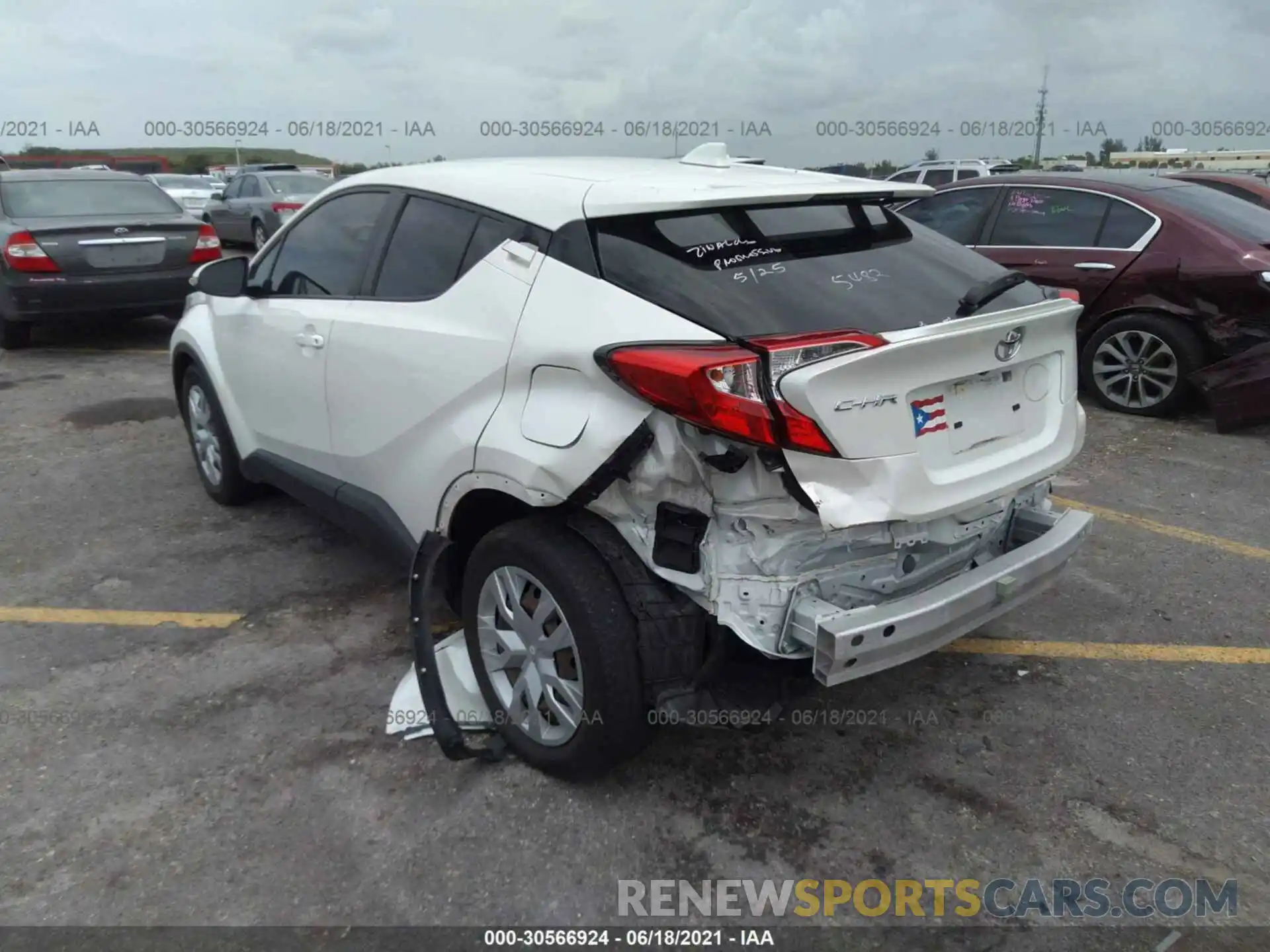 6 Photograph of a damaged car JTNKHMBX3K1035921 TOYOTA C-HR 2019