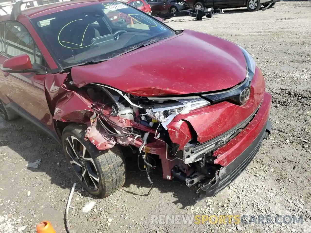 9 Photograph of a damaged car JTNKHMBX3K1035952 TOYOTA C-HR 2019