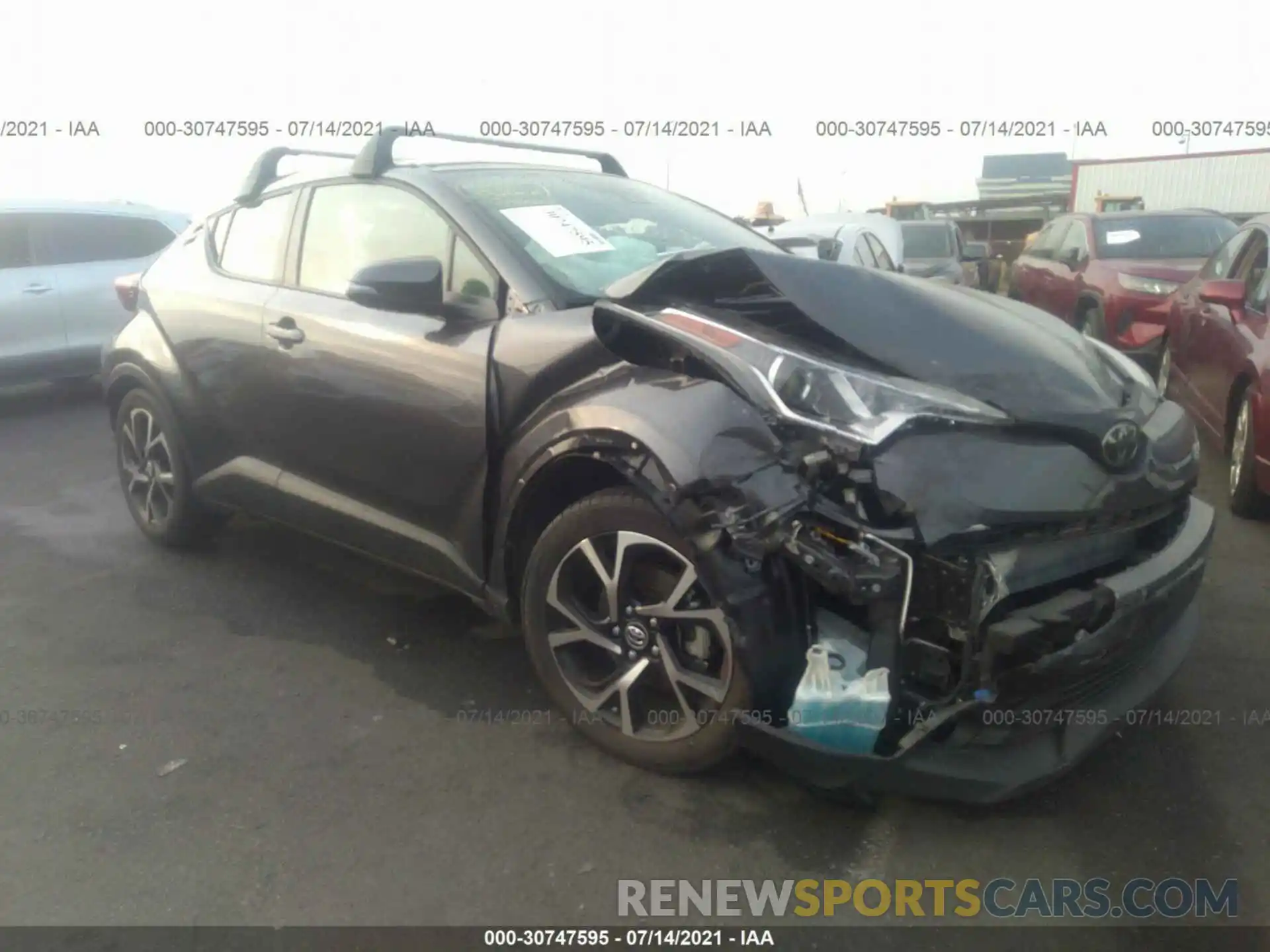 1 Photograph of a damaged car JTNKHMBX3K1036888 TOYOTA C-HR 2019