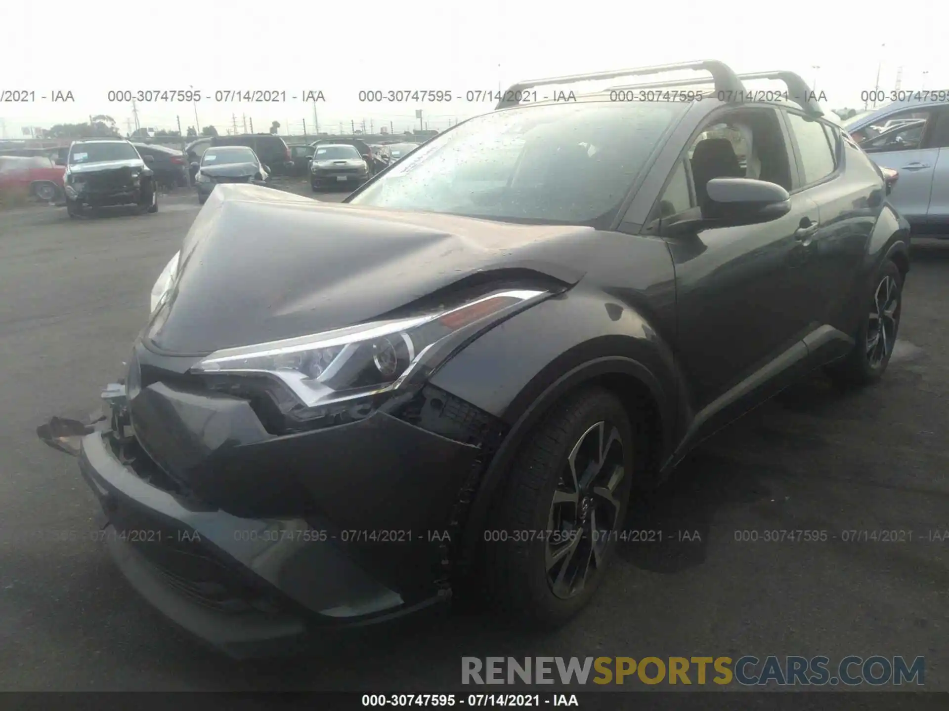 2 Фотография поврежденного автомобиля JTNKHMBX3K1036888 TOYOTA C-HR 2019