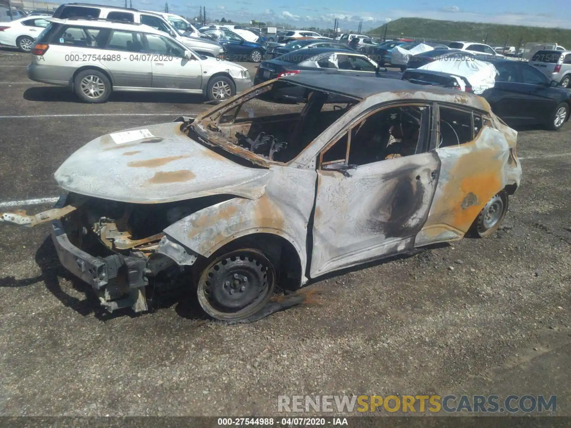 2 Photograph of a damaged car JTNKHMBX3K1041802 TOYOTA C-HR 2019