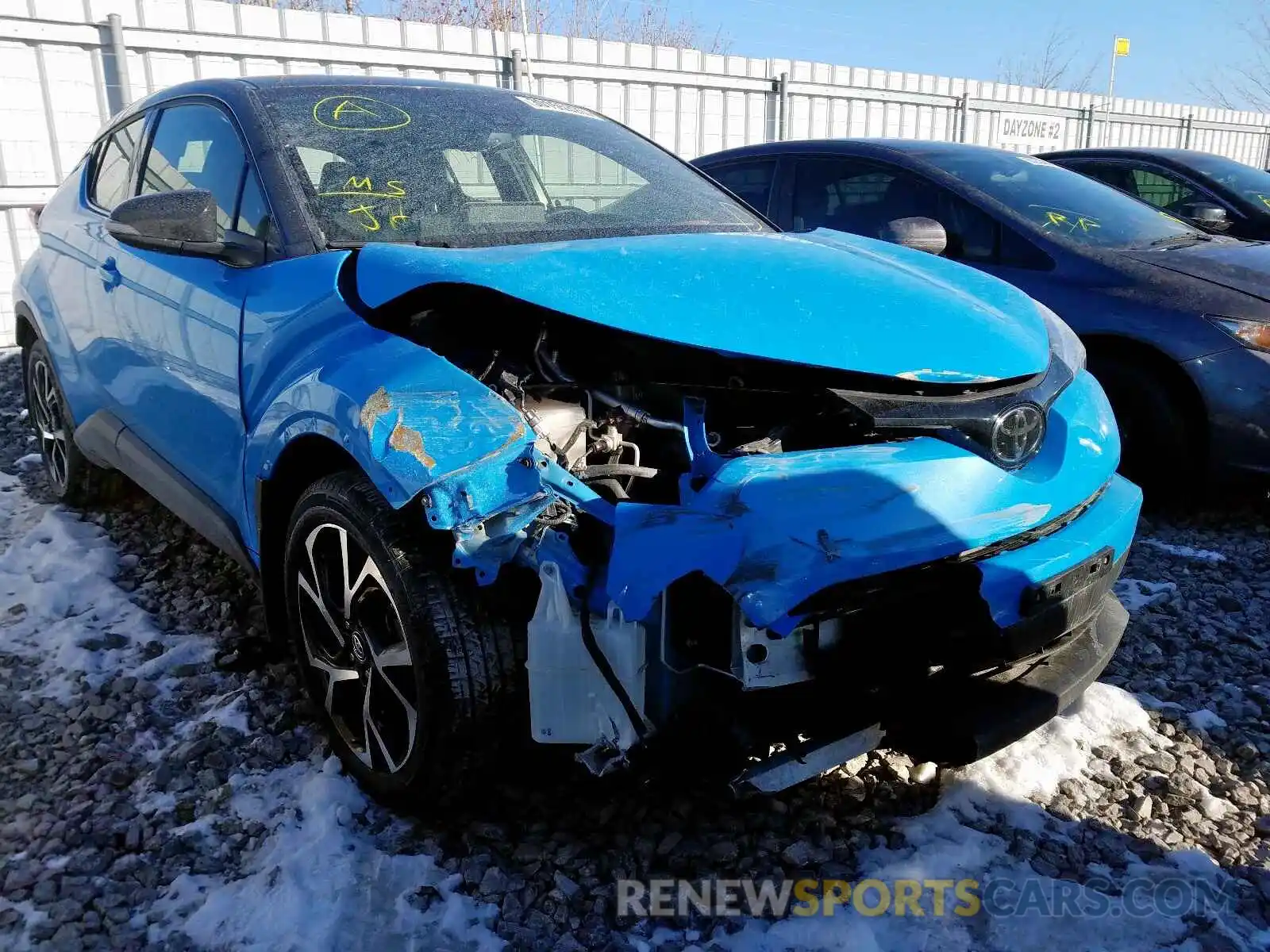 1 Photograph of a damaged car JTNKHMBX3K1041914 TOYOTA C-HR 2019