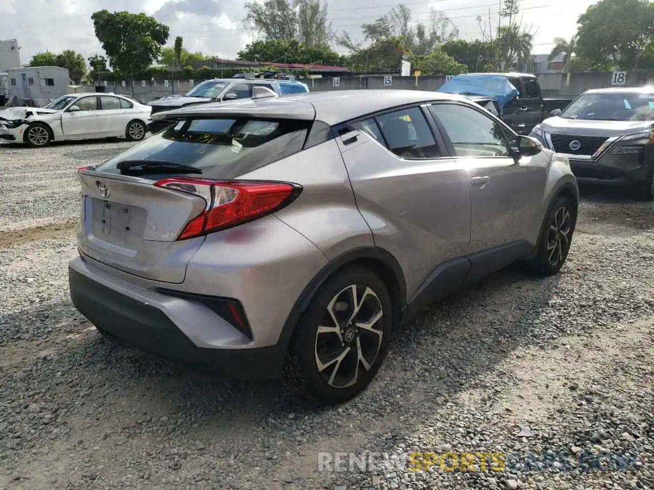 4 Фотография поврежденного автомобиля JTNKHMBX3K1042013 TOYOTA C-HR 2019