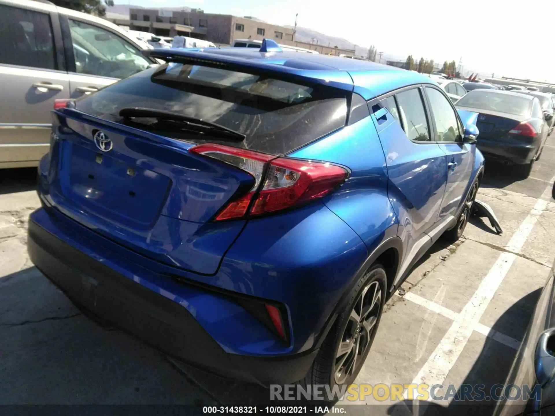 4 Фотография поврежденного автомобиля JTNKHMBX3K1043646 TOYOTA C-HR 2019