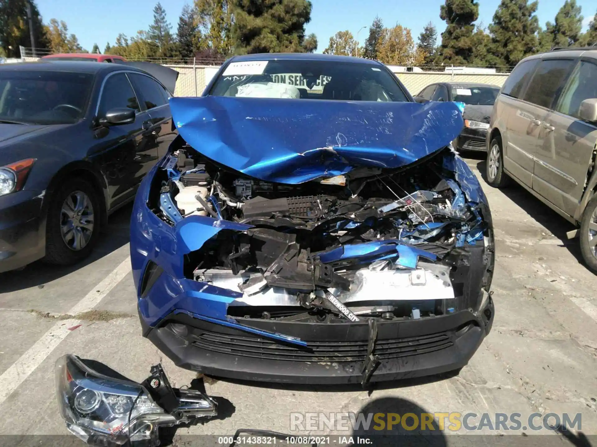 6 Photograph of a damaged car JTNKHMBX3K1043646 TOYOTA C-HR 2019