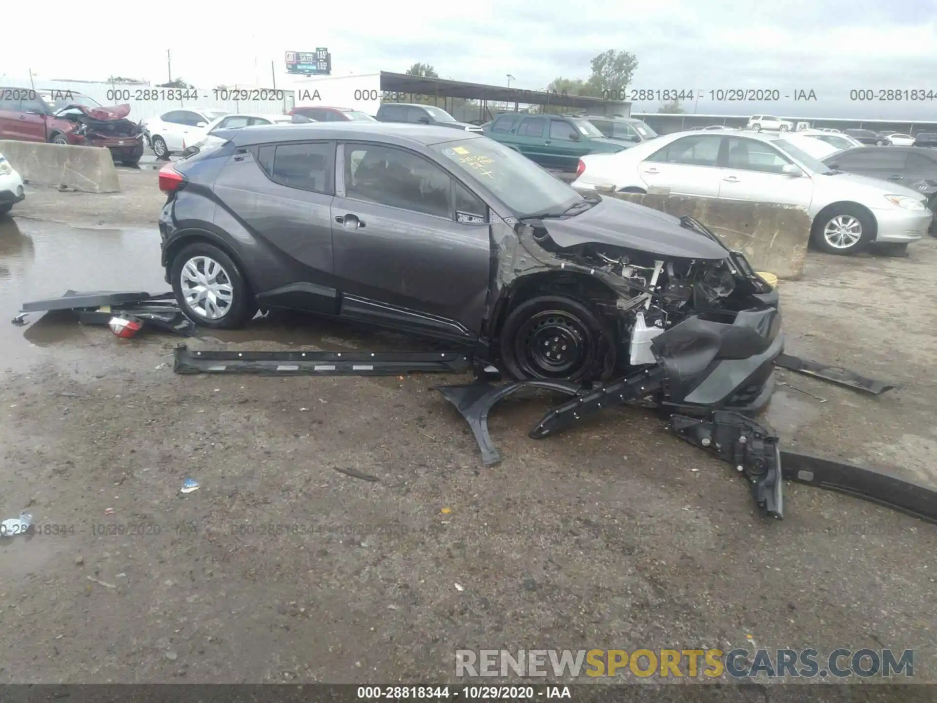 1 Photograph of a damaged car JTNKHMBX3K1043775 TOYOTA C-HR 2019