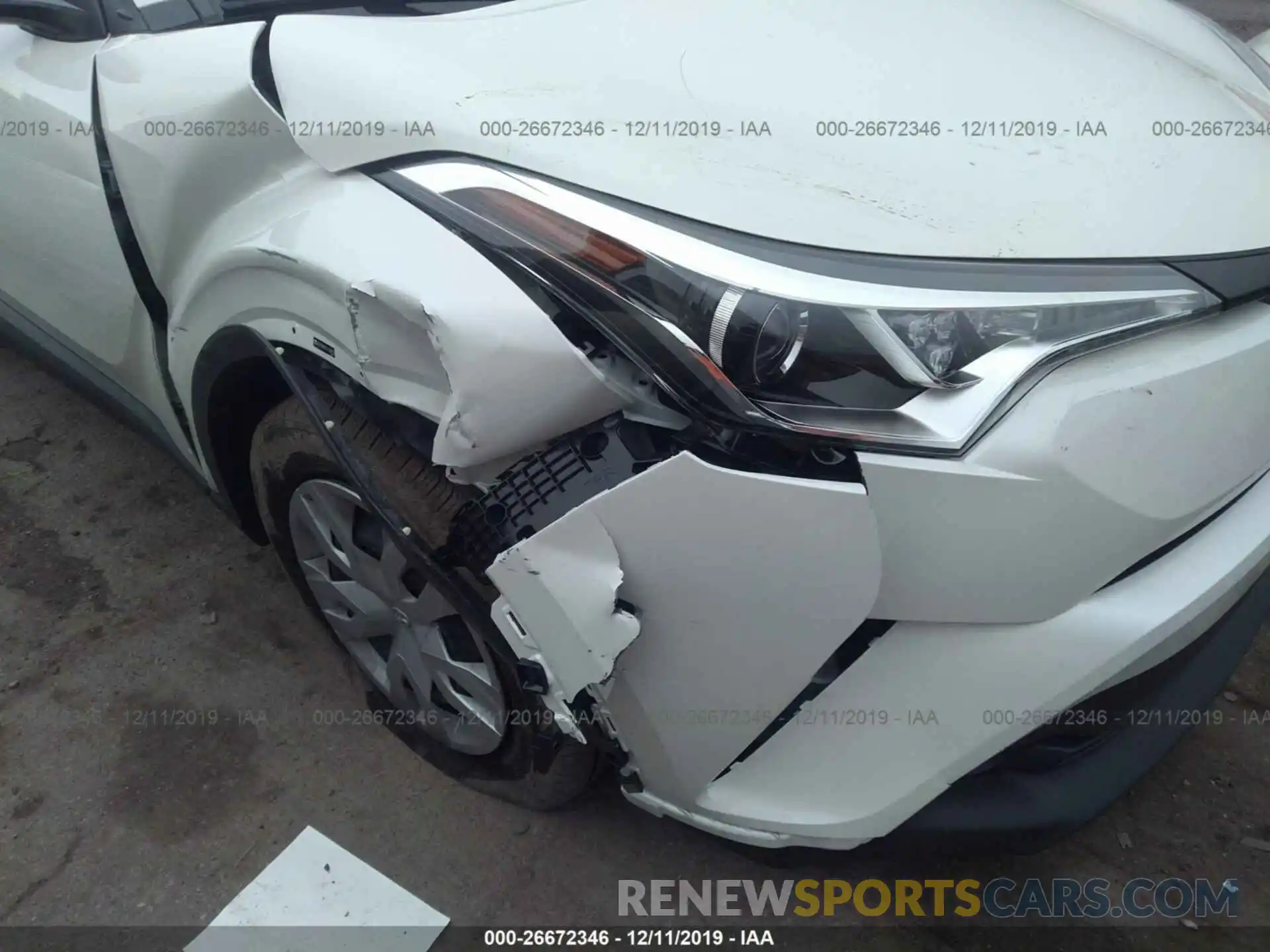 6 Photograph of a damaged car JTNKHMBX3K1044876 TOYOTA C-HR 2019