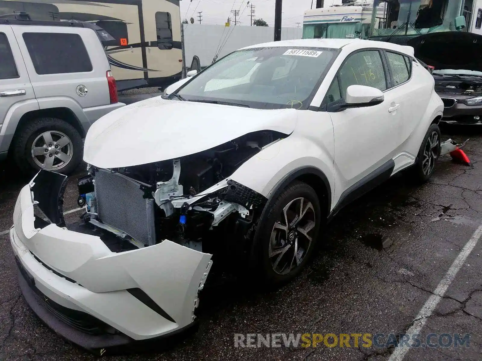 2 Photograph of a damaged car JTNKHMBX3K1047311 TOYOTA C-HR 2019