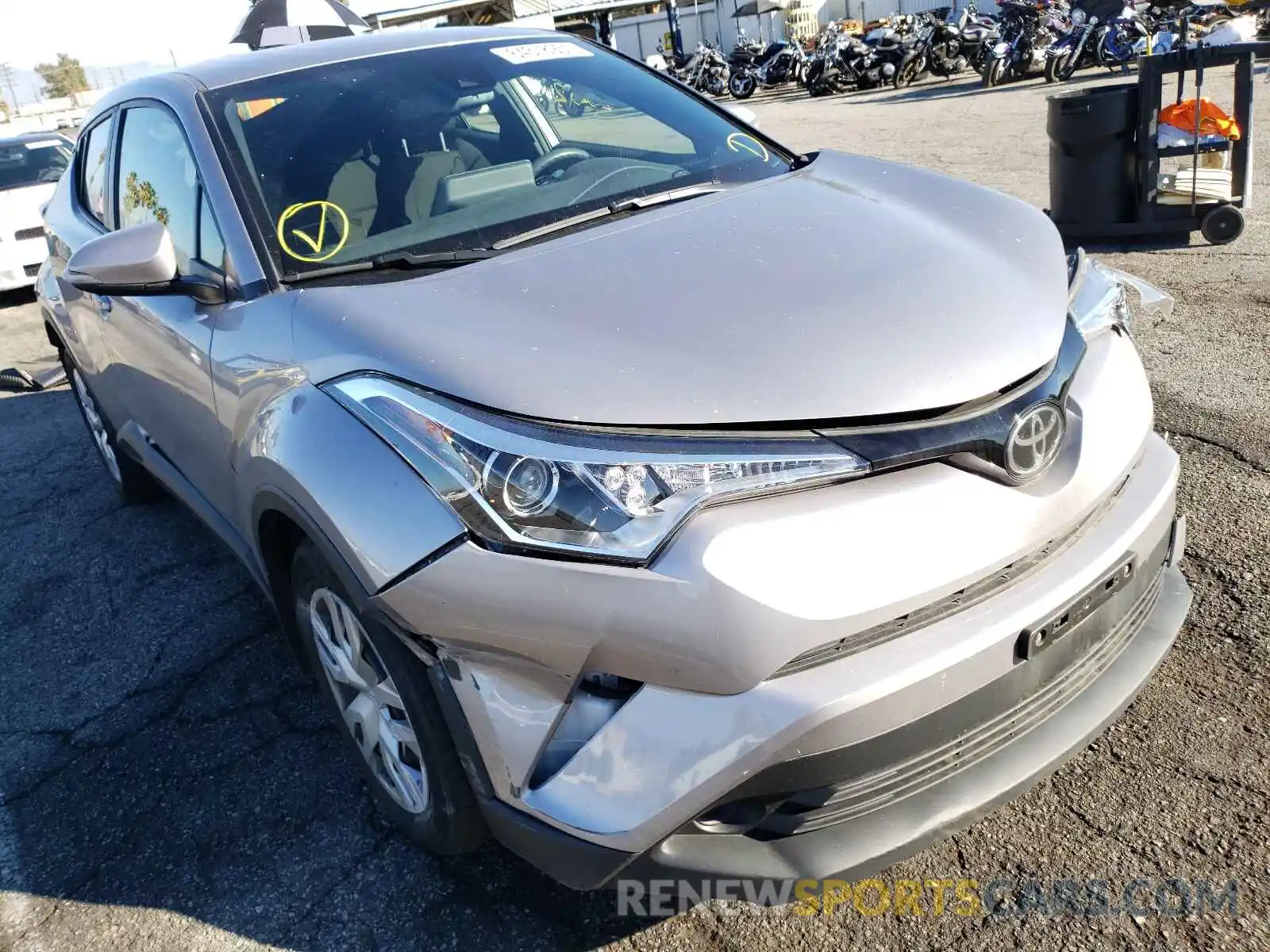 1 Photograph of a damaged car JTNKHMBX3K1047681 TOYOTA C-HR 2019