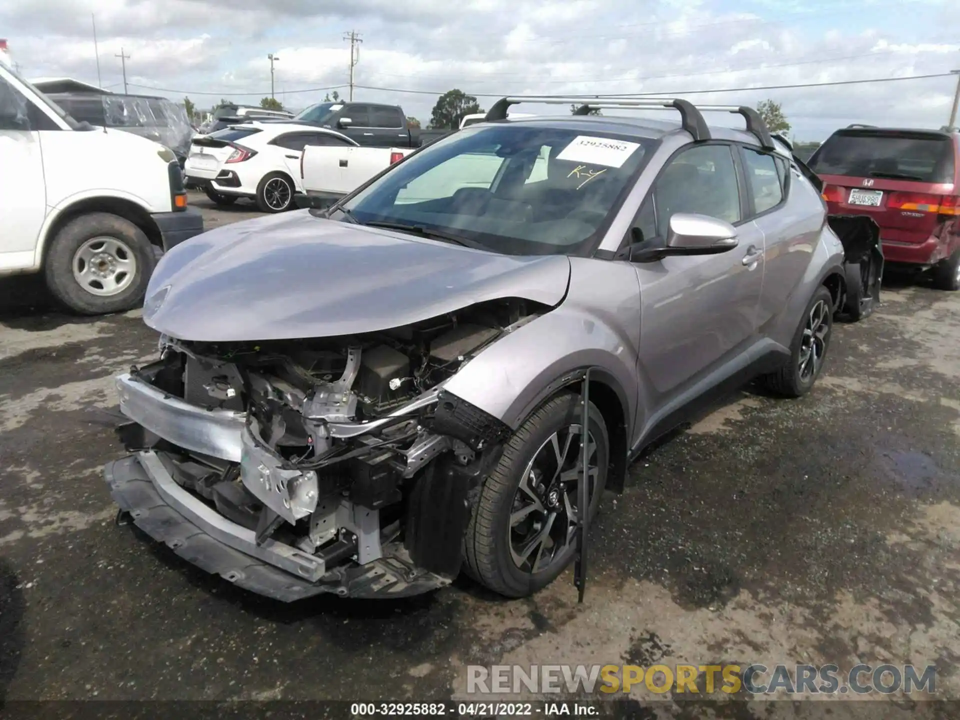 2 Фотография поврежденного автомобиля JTNKHMBX3K1048524 TOYOTA C-HR 2019