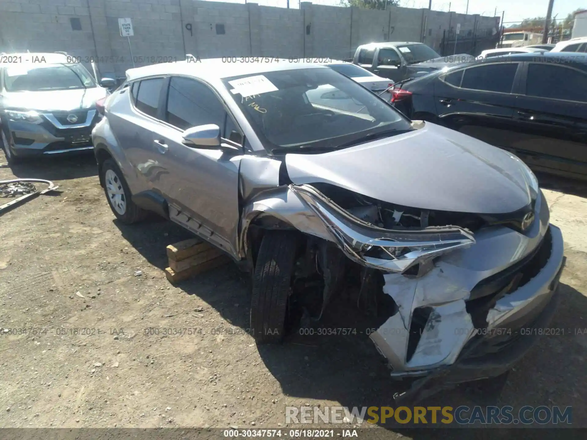 1 Photograph of a damaged car JTNKHMBX3K1054999 TOYOTA C-HR 2019