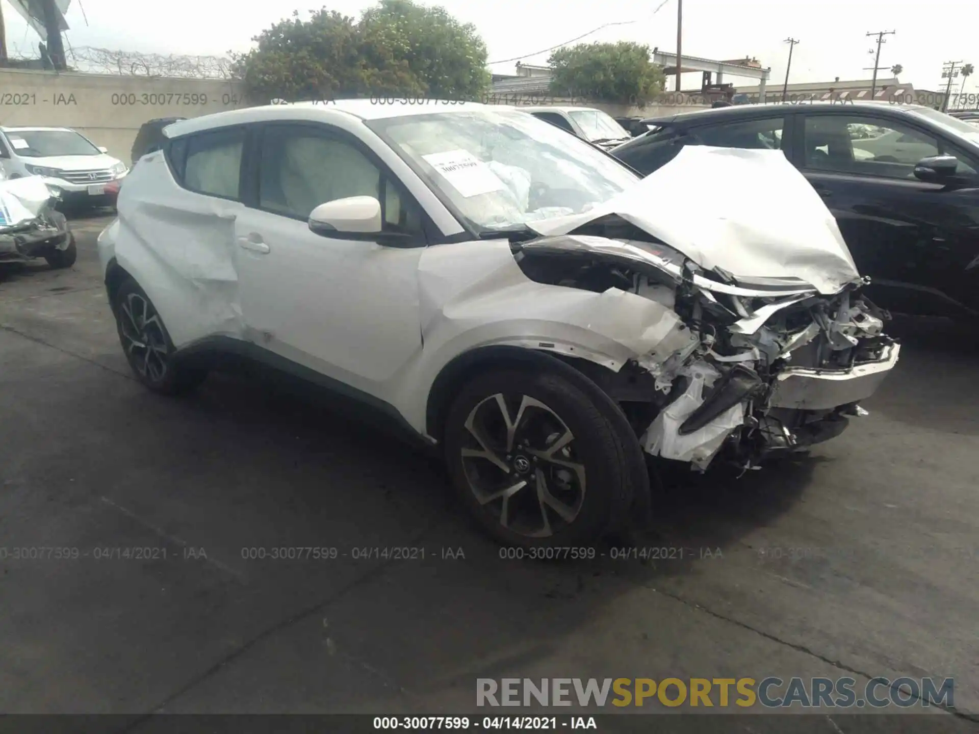 1 Photograph of a damaged car JTNKHMBX3K1055327 TOYOTA C-HR 2019