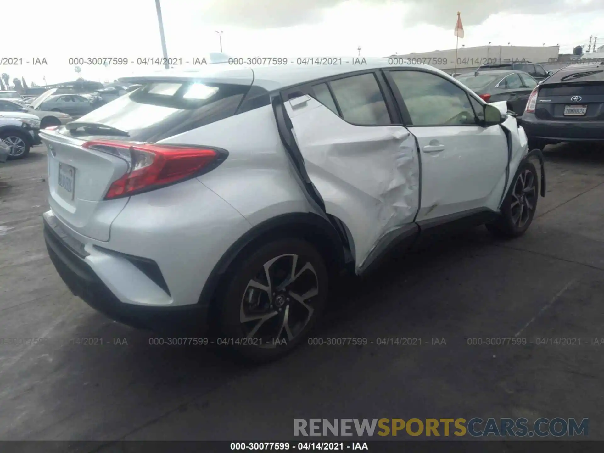 4 Photograph of a damaged car JTNKHMBX3K1055327 TOYOTA C-HR 2019