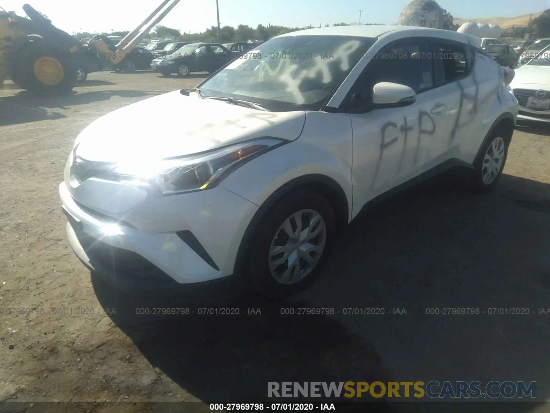 2 Photograph of a damaged car JTNKHMBX3K1055490 TOYOTA C-HR 2019