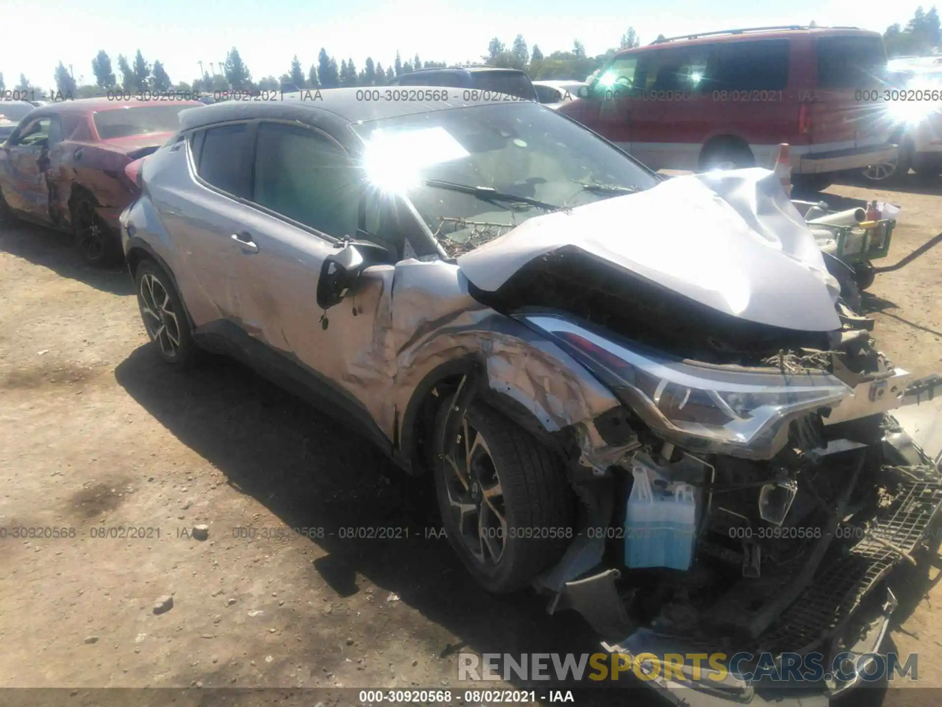 1 Photograph of a damaged car JTNKHMBX3K1057272 TOYOTA C-HR 2019