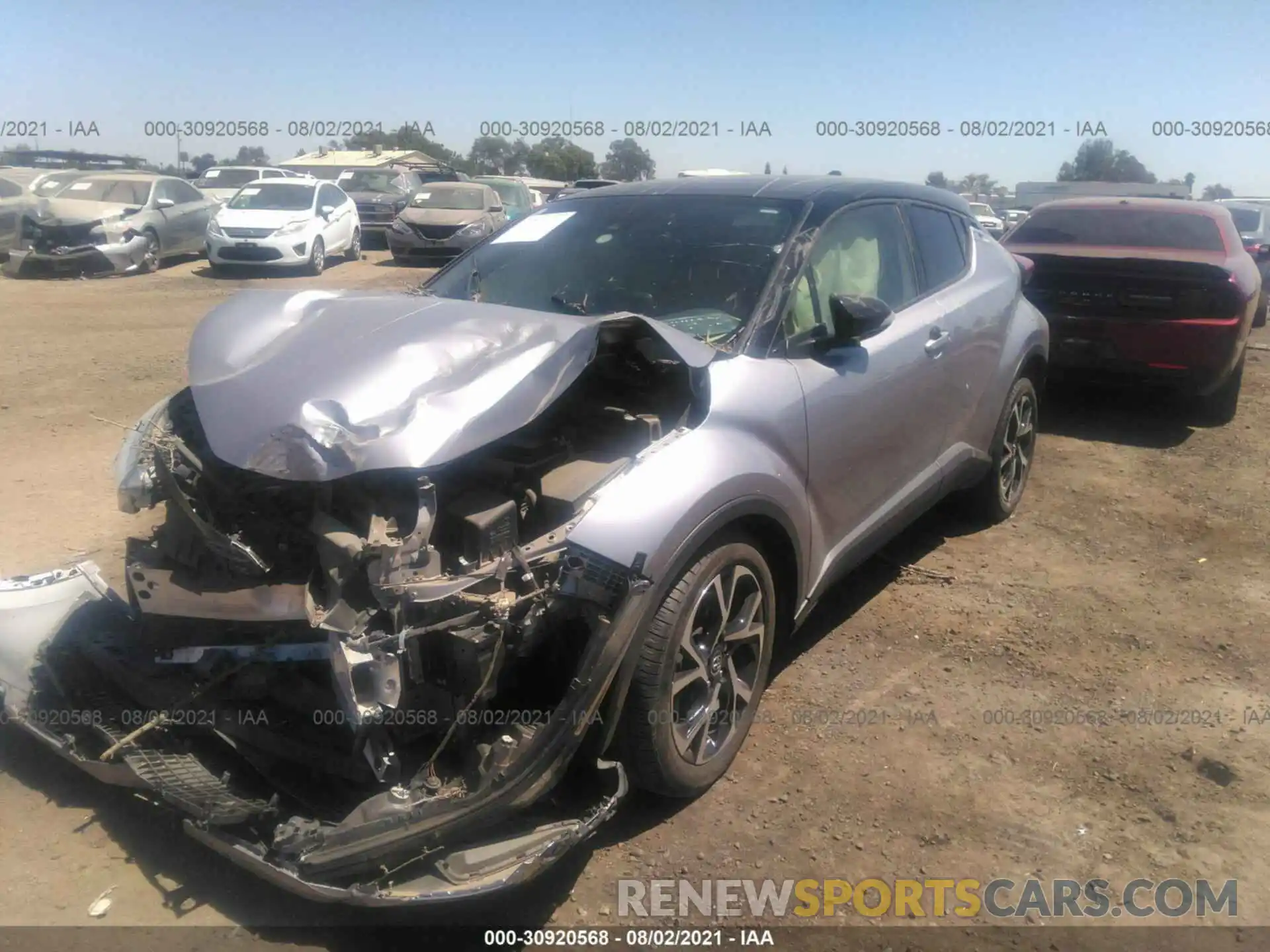 2 Photograph of a damaged car JTNKHMBX3K1057272 TOYOTA C-HR 2019