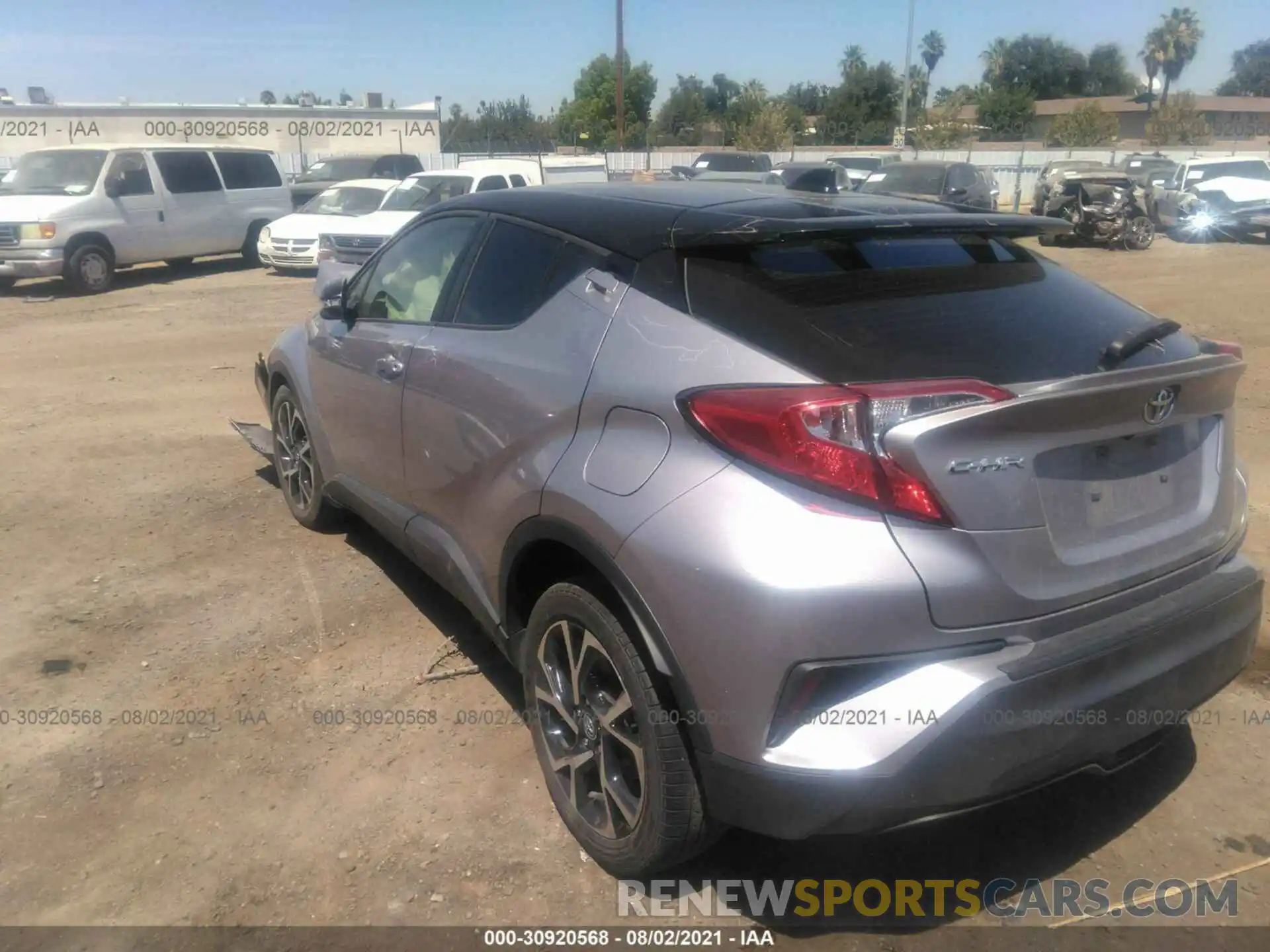 3 Photograph of a damaged car JTNKHMBX3K1057272 TOYOTA C-HR 2019