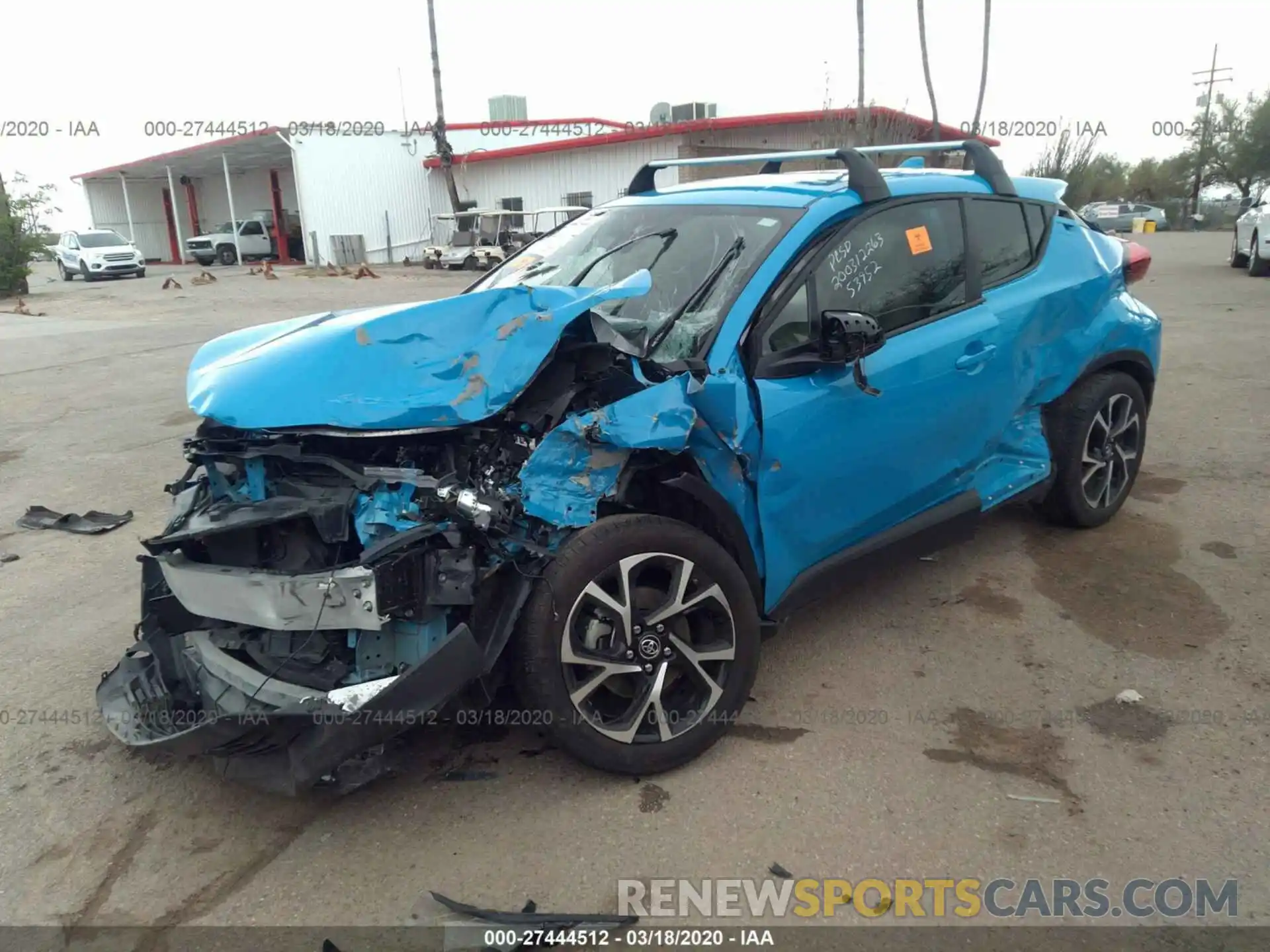 2 Photograph of a damaged car JTNKHMBX3K1060186 TOYOTA C-HR 2019