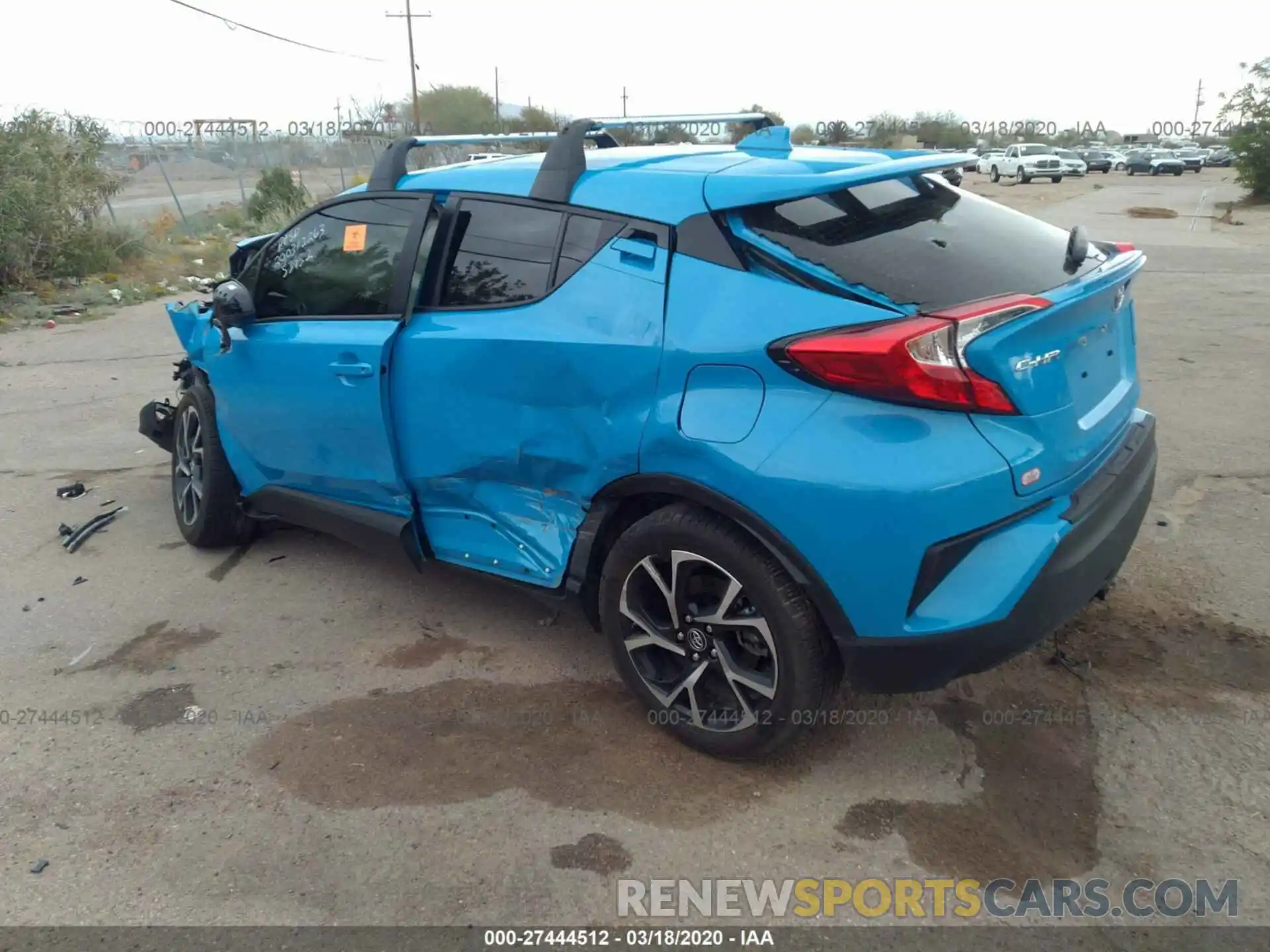 3 Photograph of a damaged car JTNKHMBX3K1060186 TOYOTA C-HR 2019