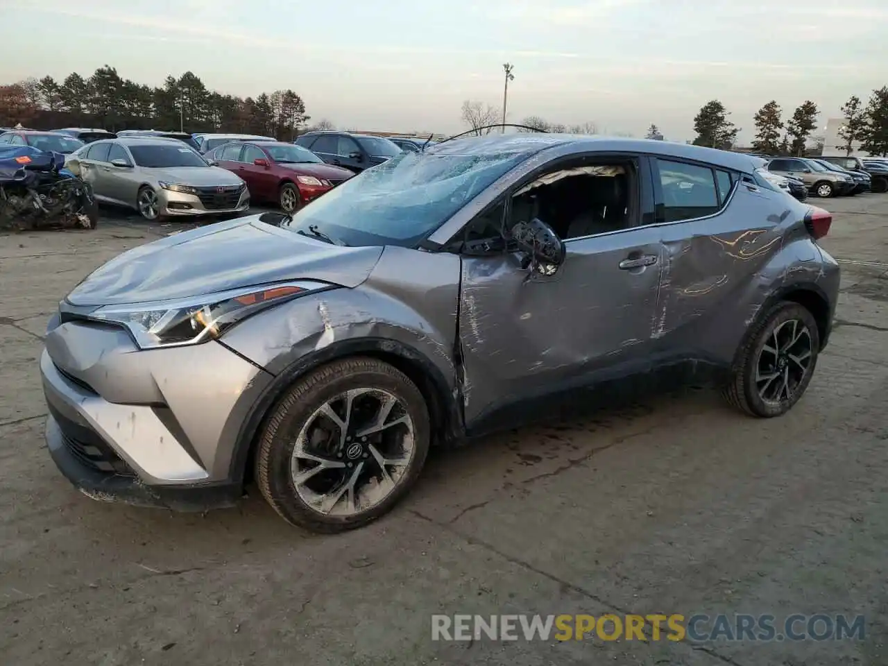 1 Photograph of a damaged car JTNKHMBX3K1060608 TOYOTA C-HR 2019