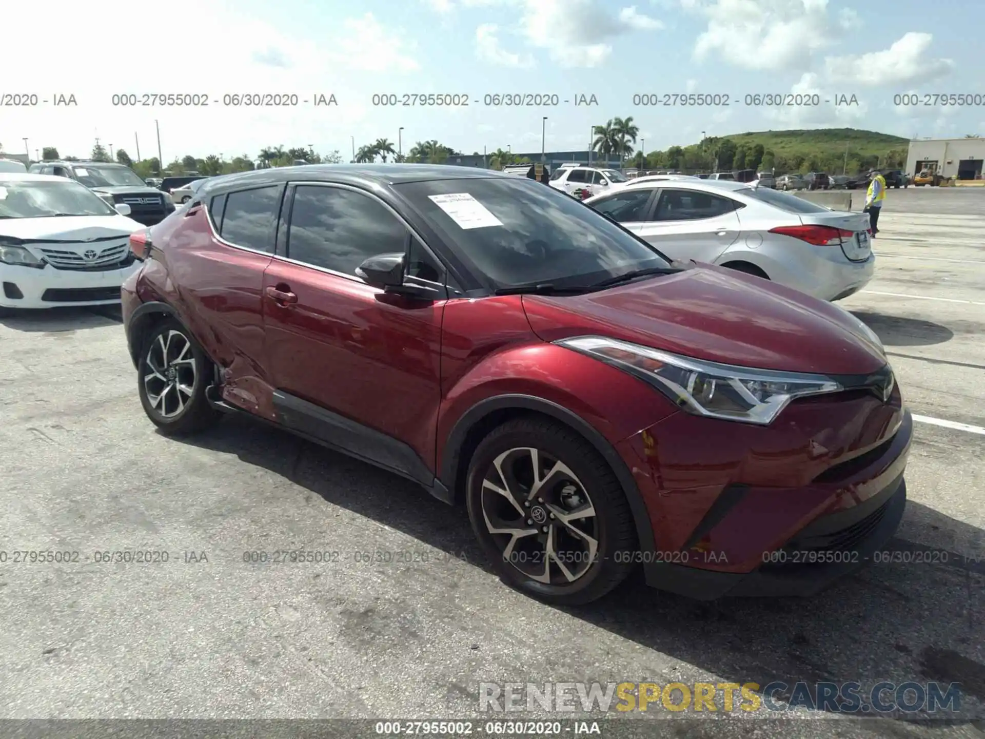 1 Photograph of a damaged car JTNKHMBX3K1061208 TOYOTA C-HR 2019