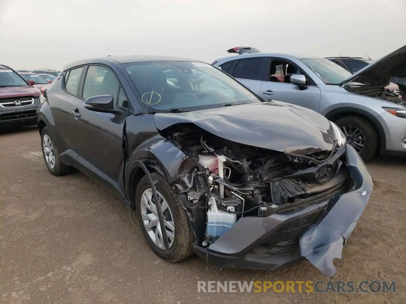 1 Photograph of a damaged car JTNKHMBX3K1061595 TOYOTA C-HR 2019