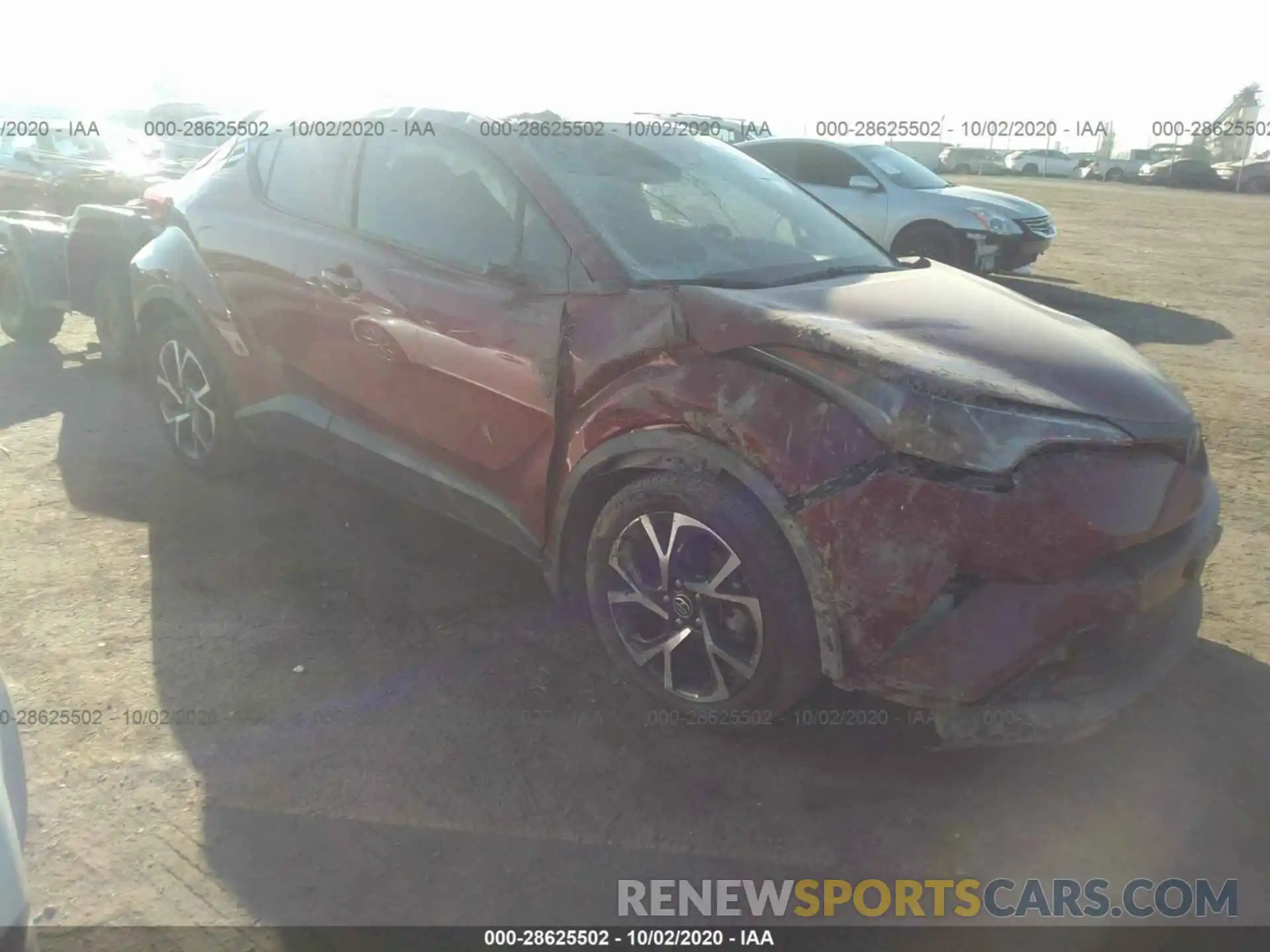 1 Photograph of a damaged car JTNKHMBX3K1062486 TOYOTA C-HR 2019