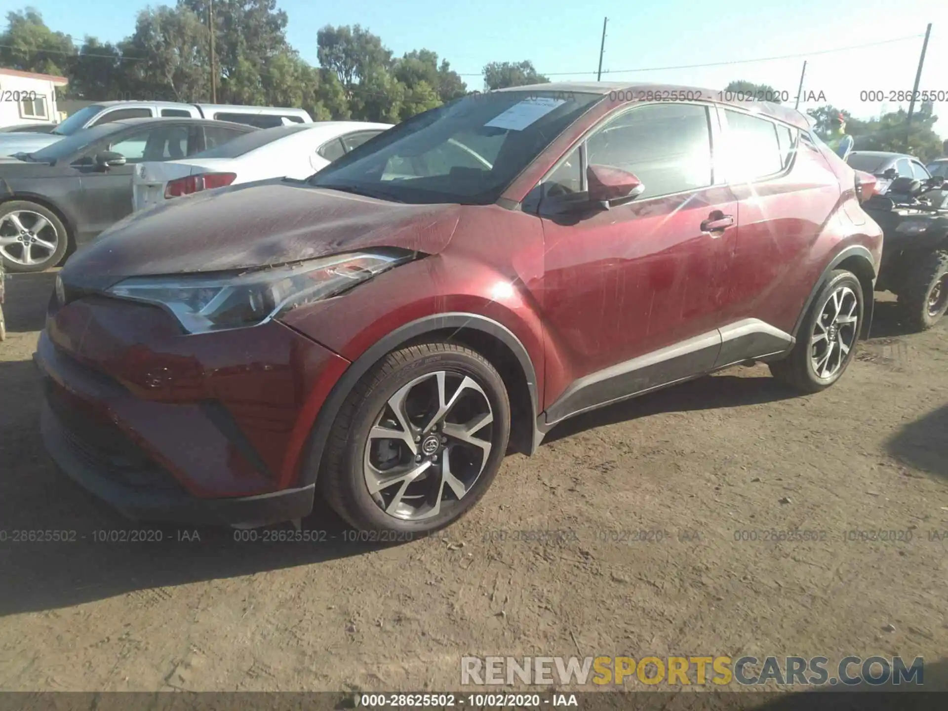 2 Photograph of a damaged car JTNKHMBX3K1062486 TOYOTA C-HR 2019