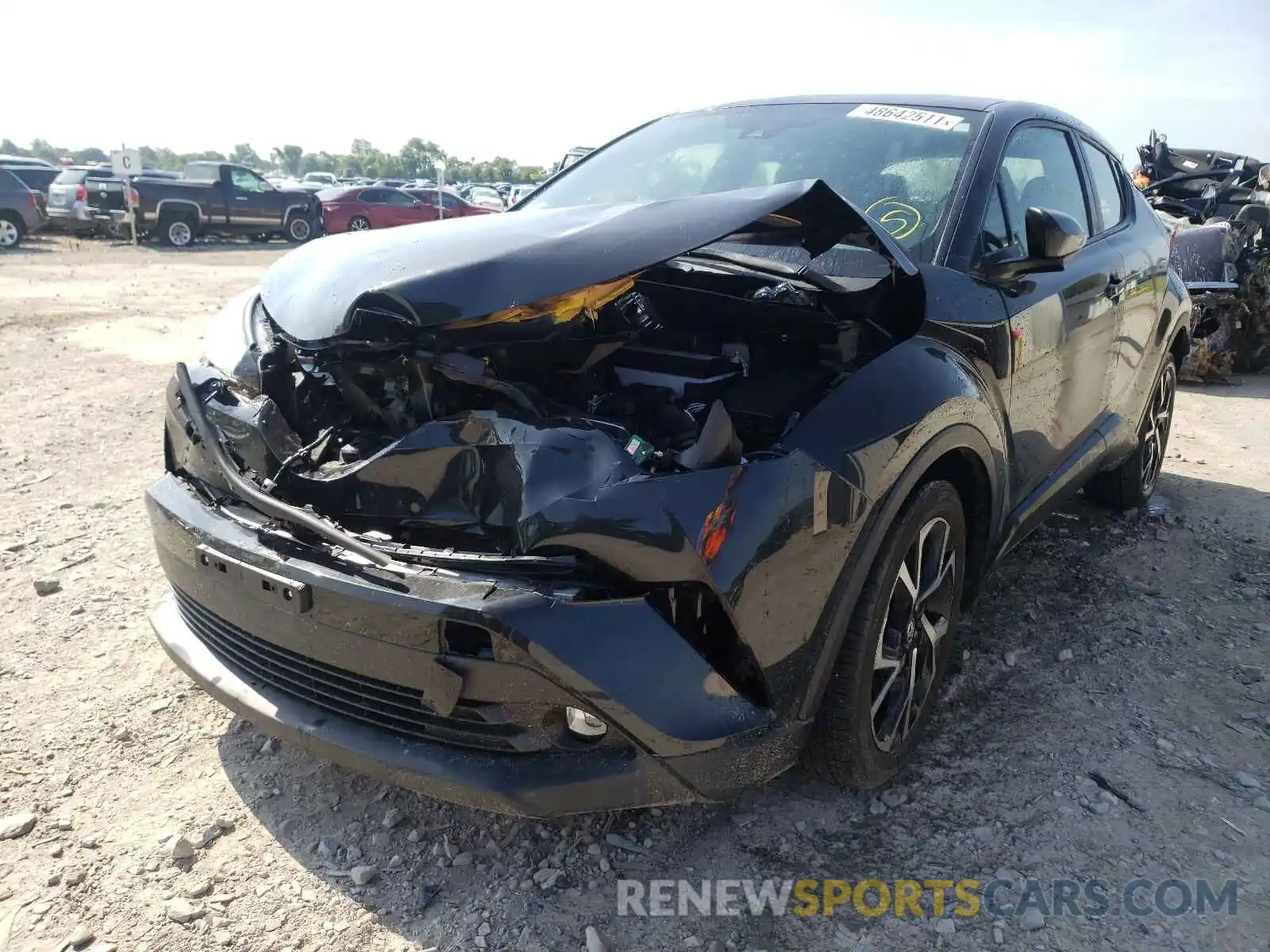 2 Photograph of a damaged car JTNKHMBX4K1012695 TOYOTA C-HR 2019