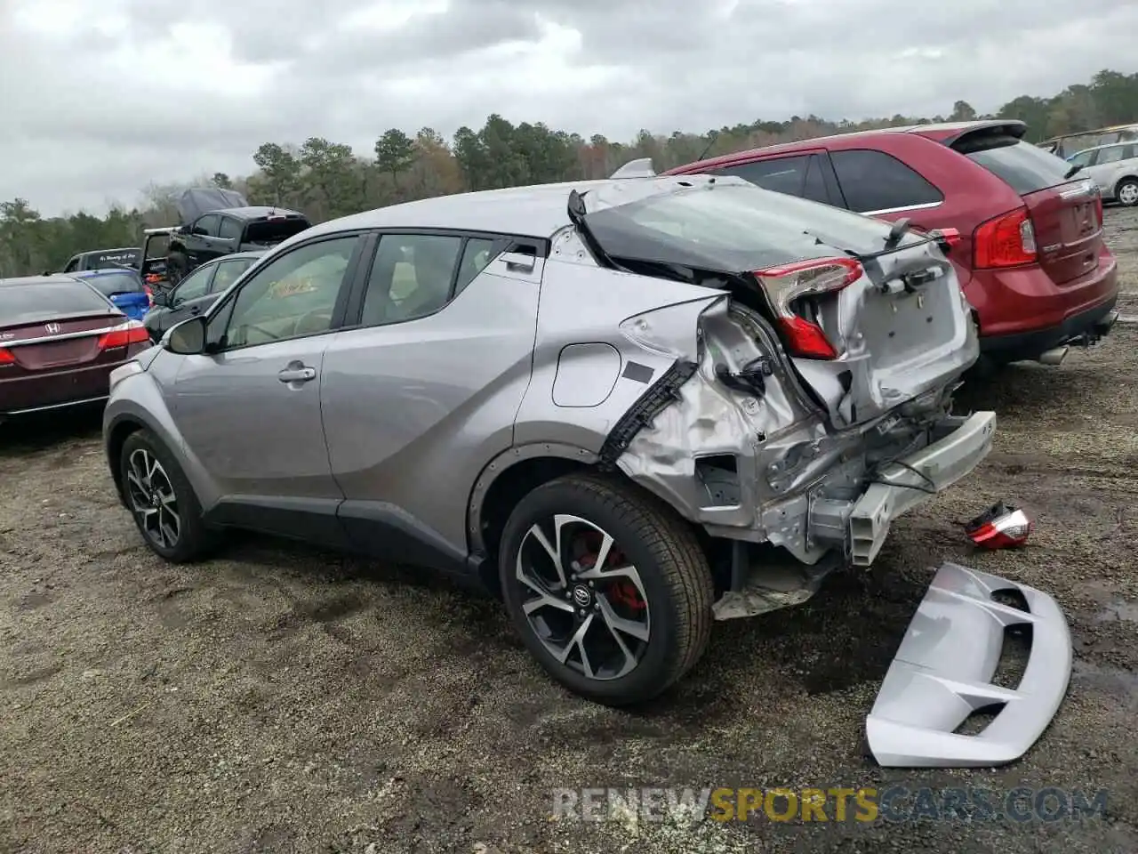 3 Photograph of a damaged car JTNKHMBX4K1015435 TOYOTA C-HR 2019