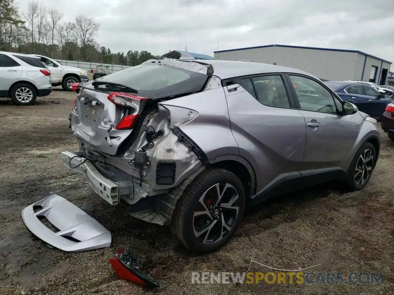 4 Photograph of a damaged car JTNKHMBX4K1015435 TOYOTA C-HR 2019