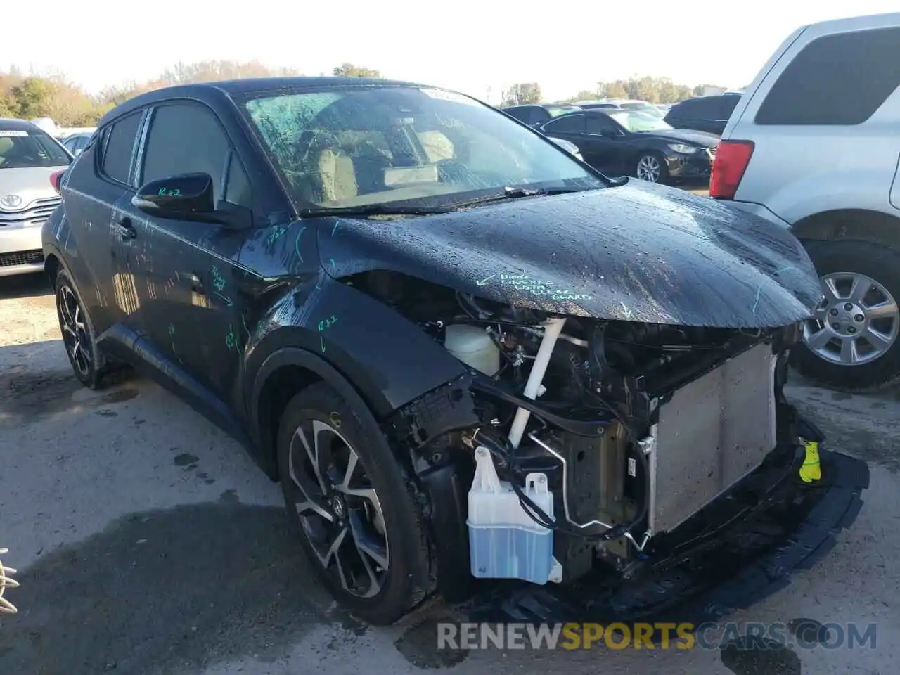 1 Photograph of a damaged car JTNKHMBX4K1016052 TOYOTA C-HR 2019