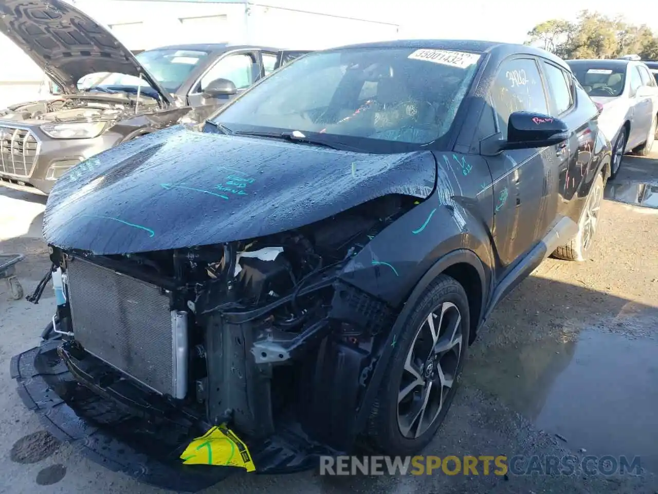 2 Photograph of a damaged car JTNKHMBX4K1016052 TOYOTA C-HR 2019